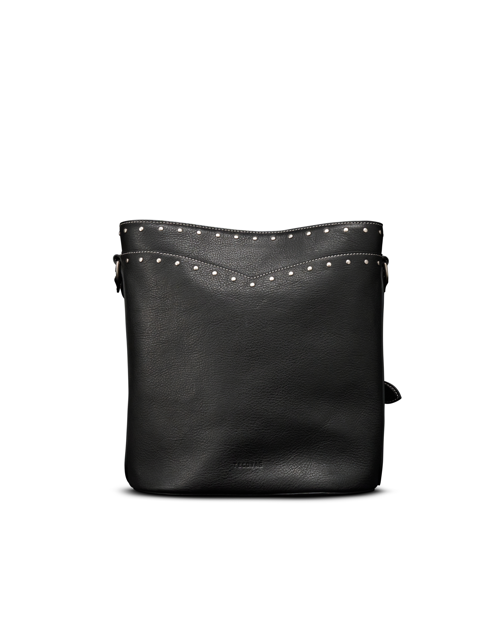 Cowhide Bucket Bag - Black Cowhide