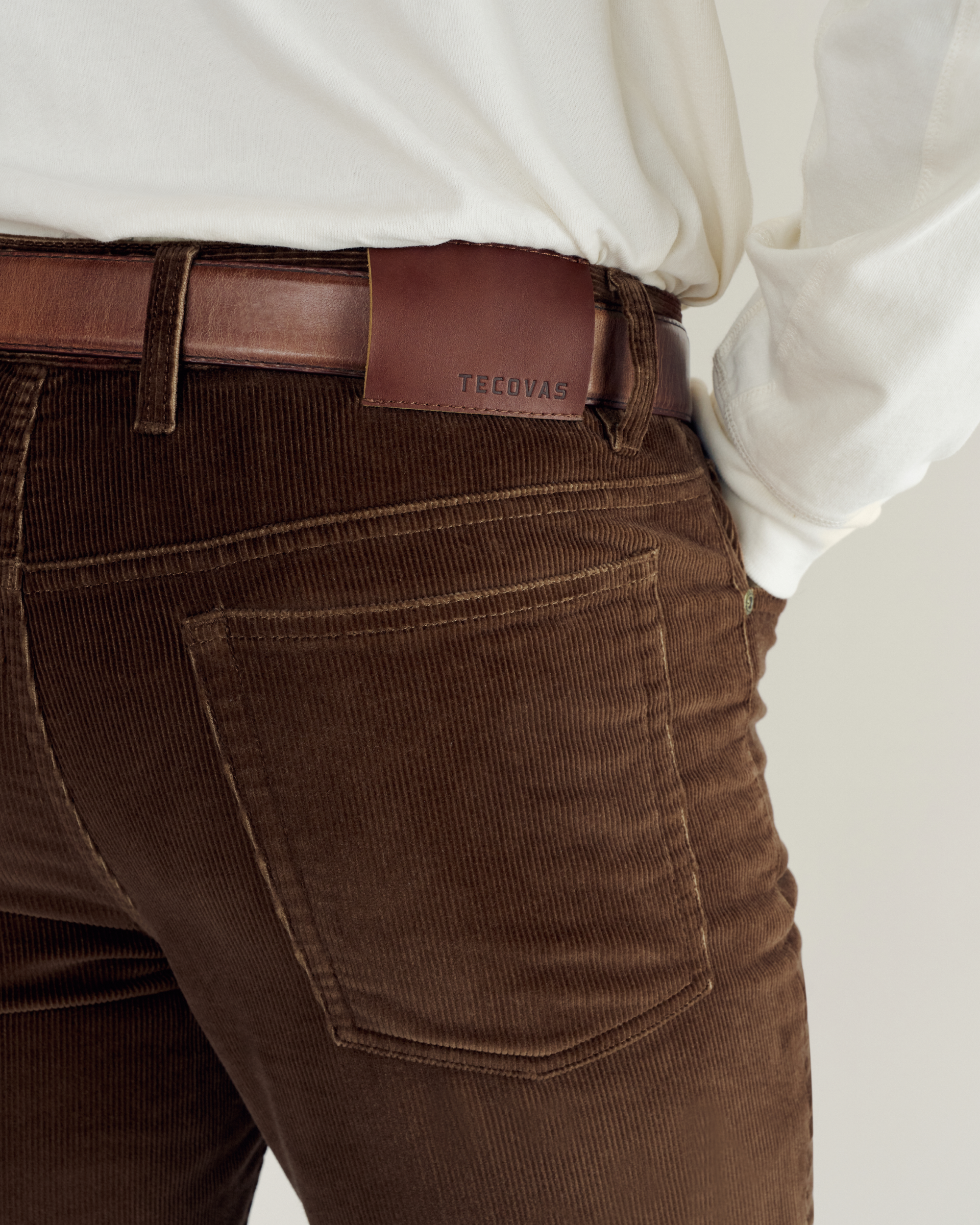 Men's Slim Straight Stretch Corduroy - Brown Corduroy