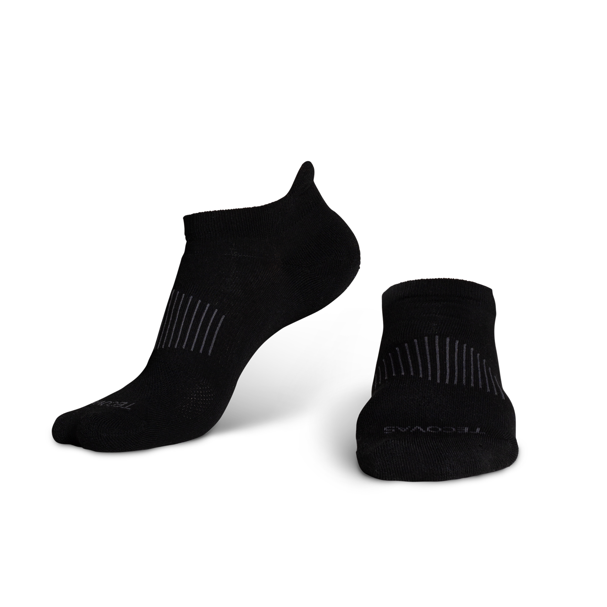 Ankle Socks (3-Pack) - Black Polyester Spandex