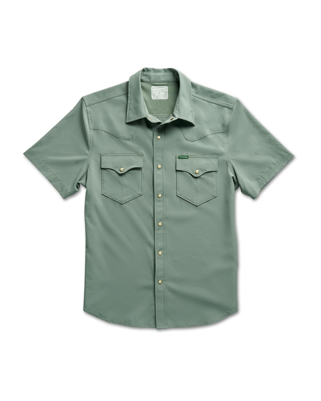 Men's Performance Short Sleeve Western Pearl Snap - Cactus Performance