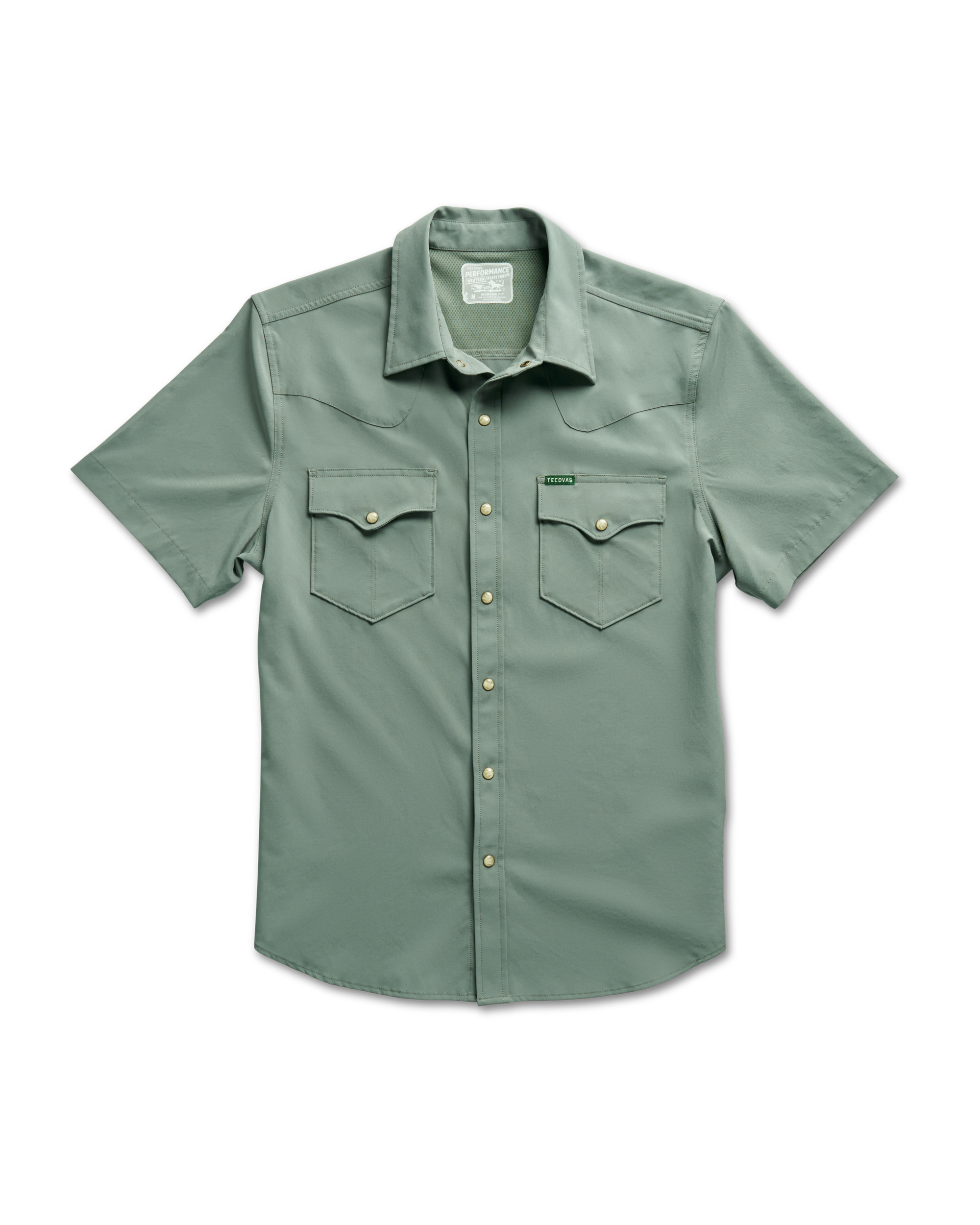 Men's Performance Short Sleeve Western Pearl Snap - Cactus Performance