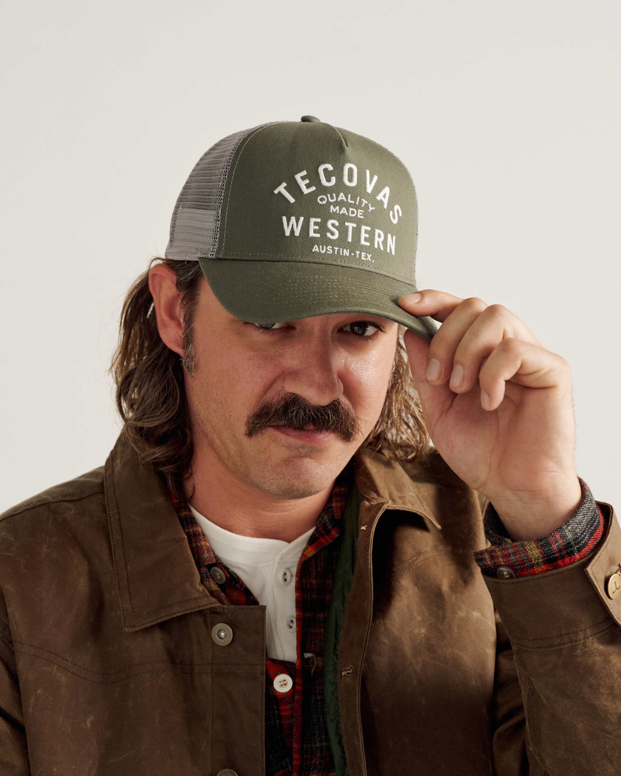 Quality Made Trucker Hat - Olive Cotton Polyester