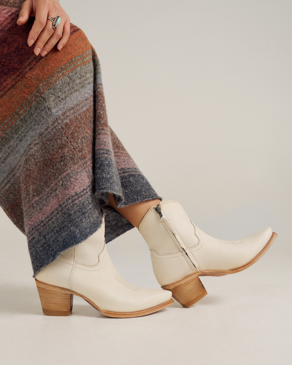 The Daisy - Bone Cowhide