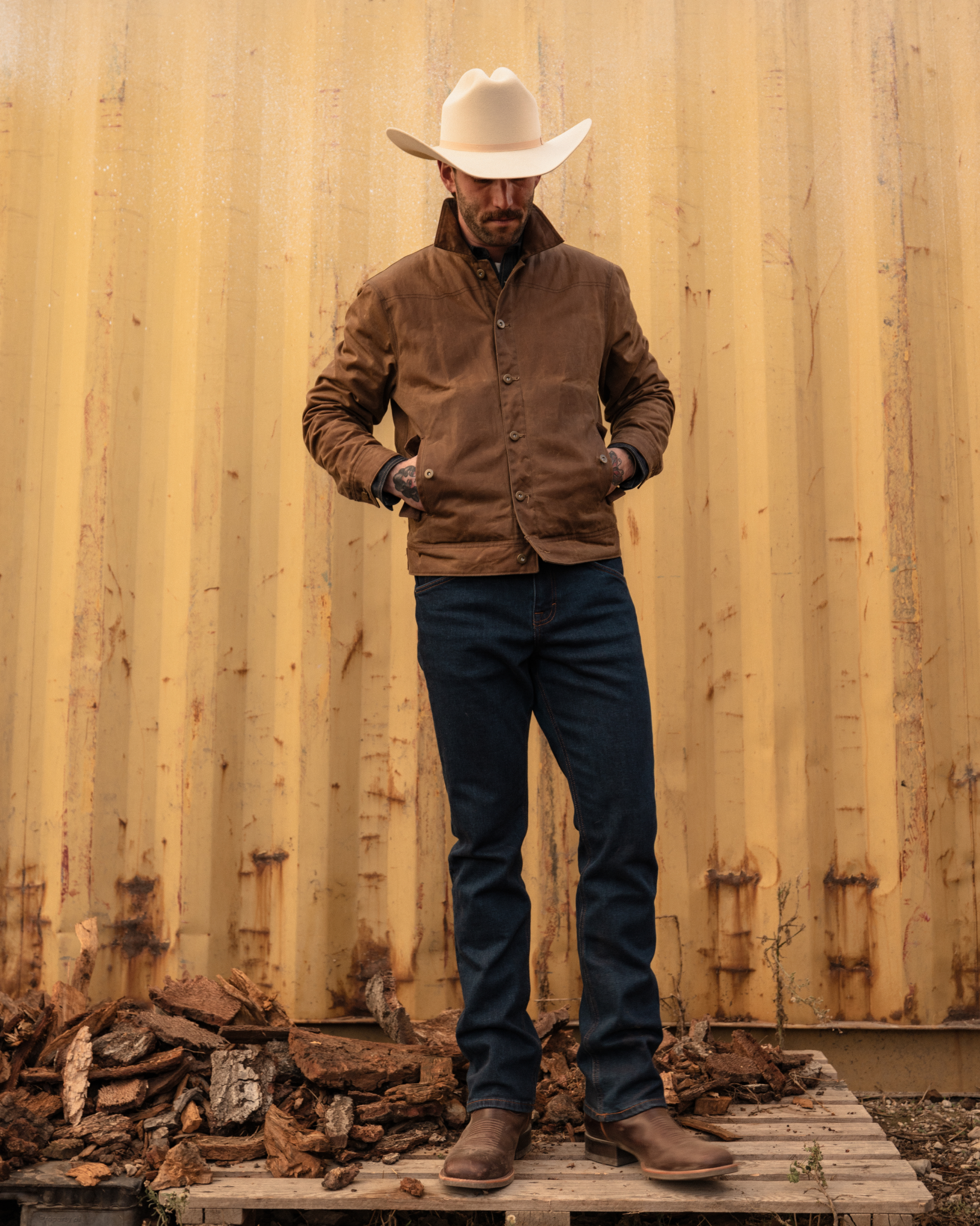 The Dusty - Chocolate Sawdust Cowhide