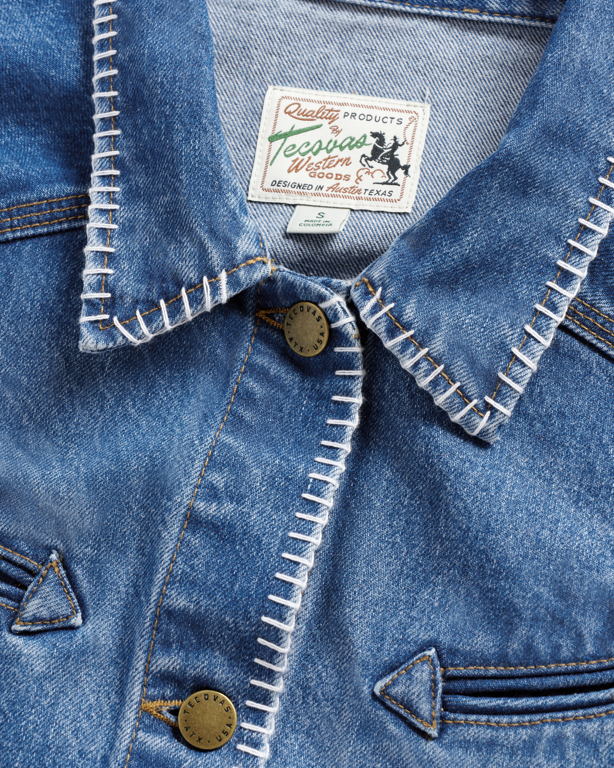 Women's Denim Chore Jacket - Medium Wash Denim