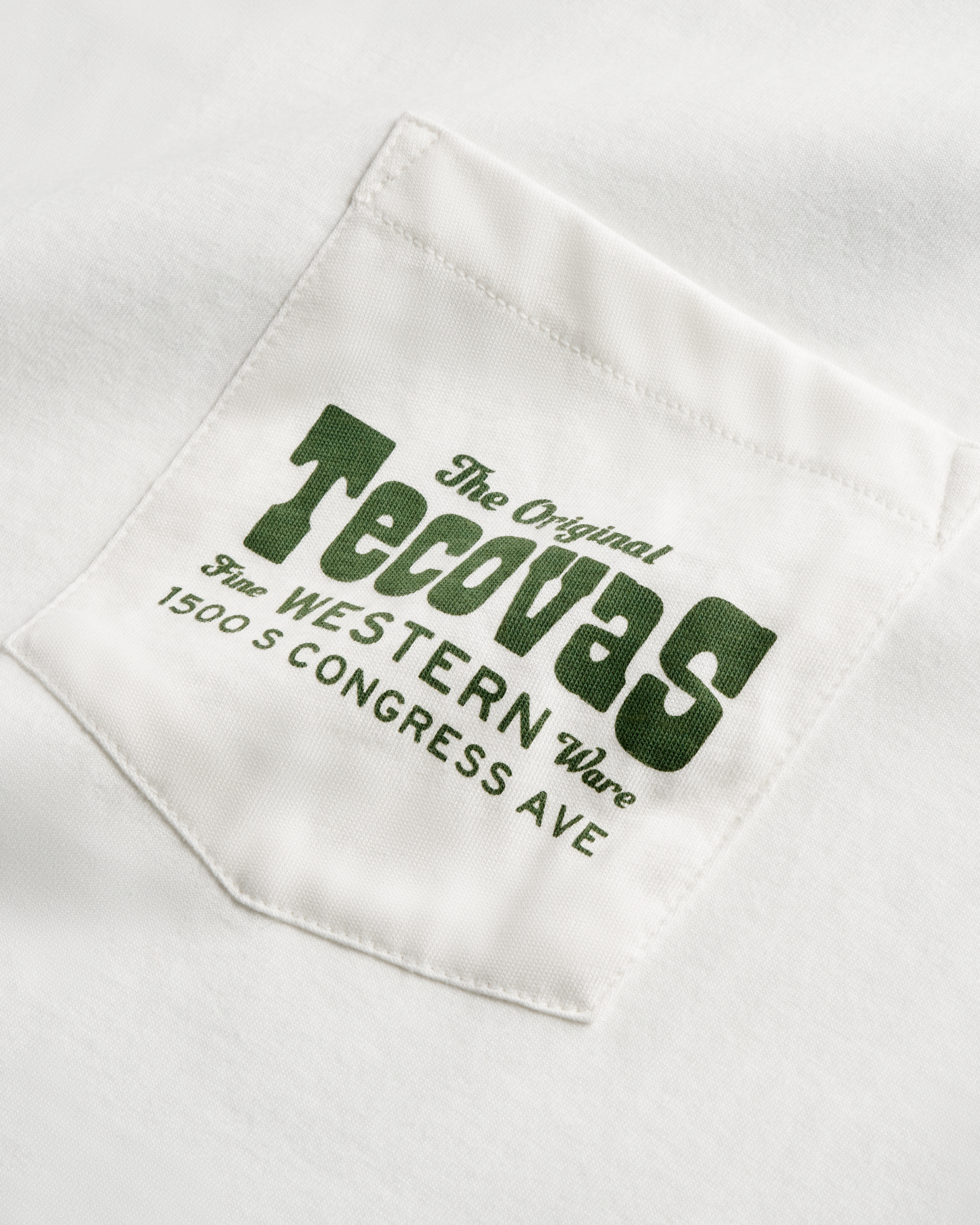 Men's Original Western Pocket Tee - Bone Green Pima Cotton