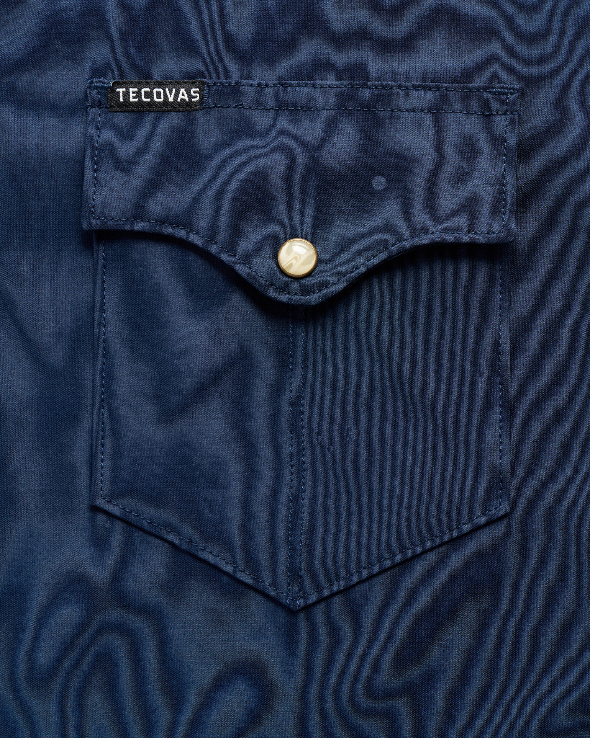 Men's Performance Short Sleeve Western Pearl Snap - Navy Performance