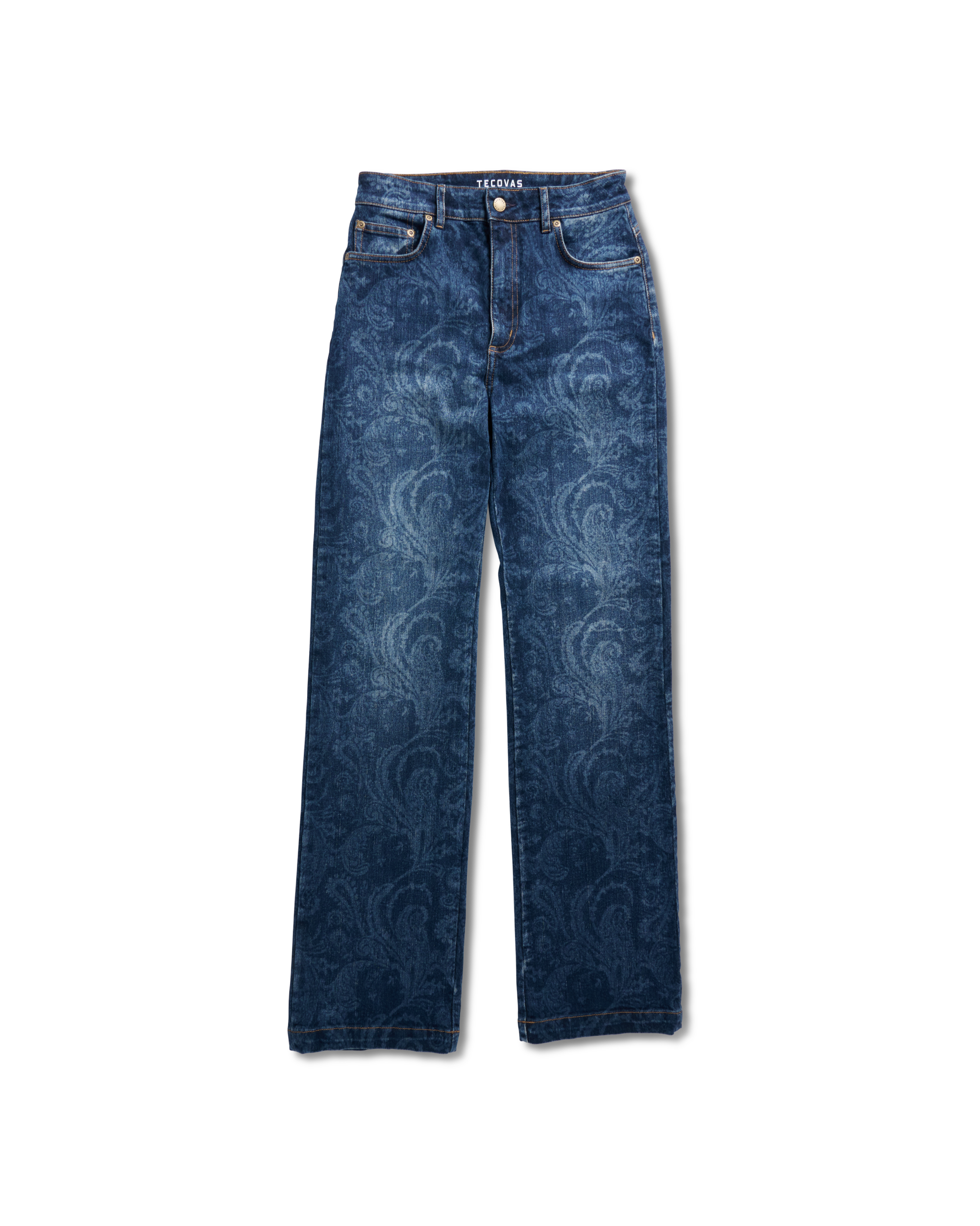 Women's Vintage High Rise Jean - Blue Paisley Denim