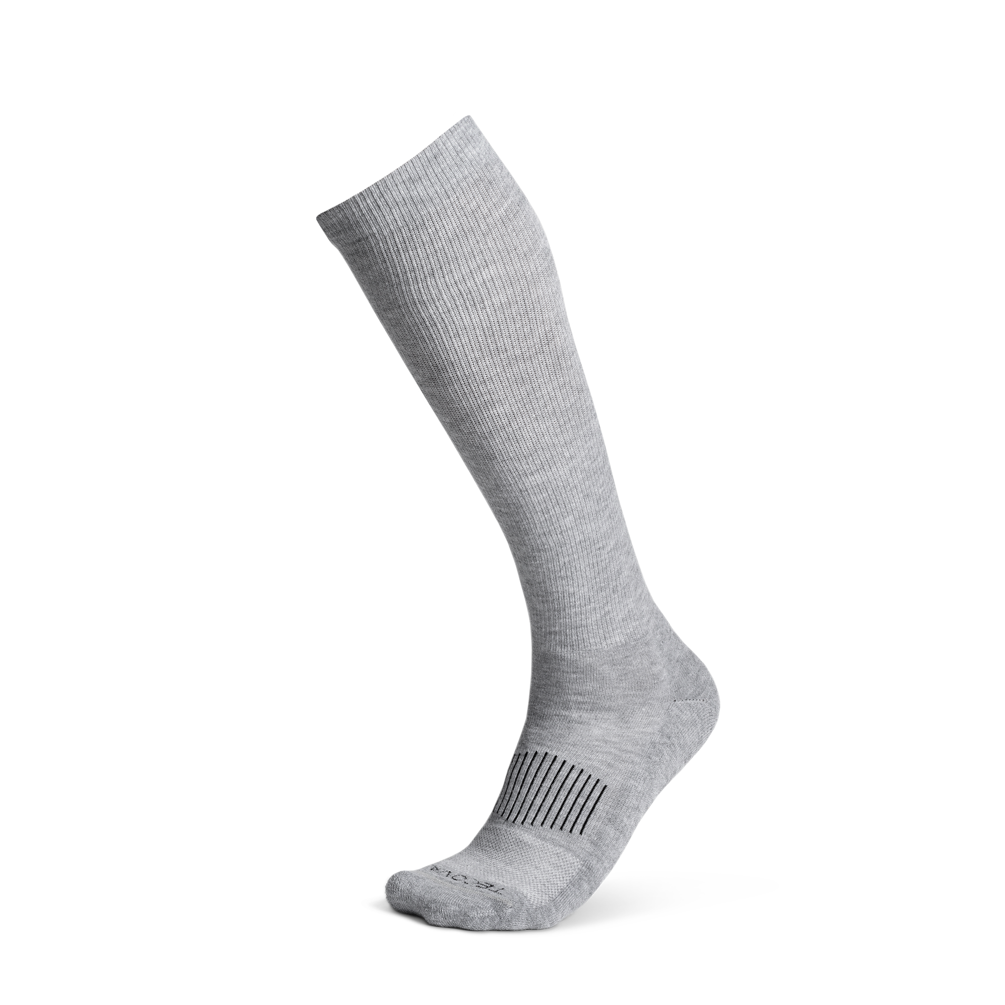 Over-The-Calf Socks (Single) - Gray Polyester Spandex