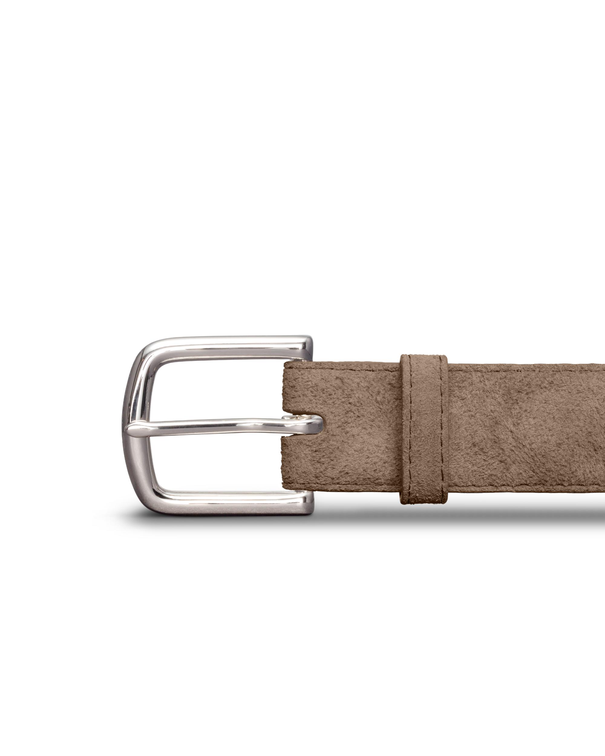 Men's Suede Belt - Granite Suede