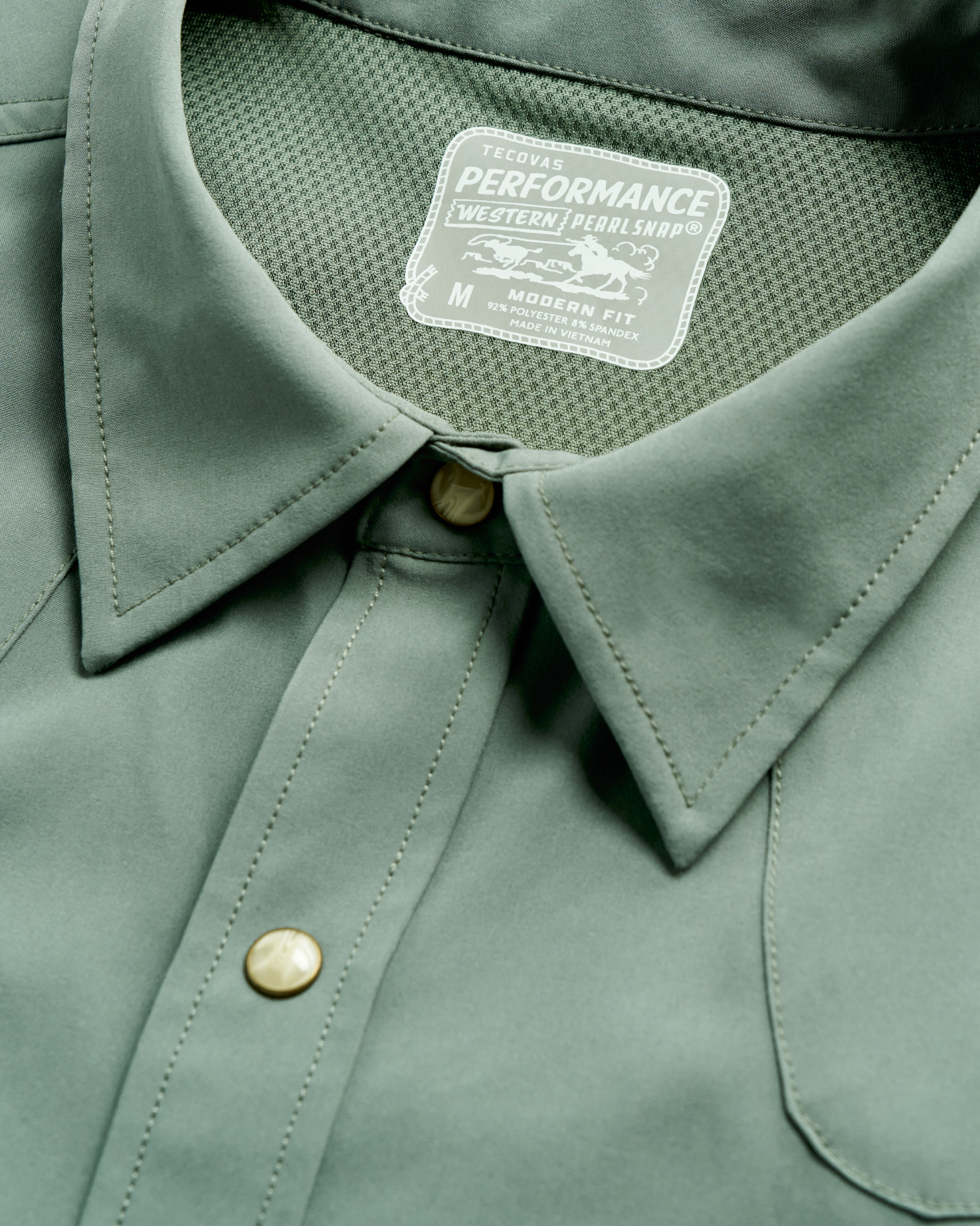 Men's Performance Short Sleeve Western Pearl Snap - Cactus Performance