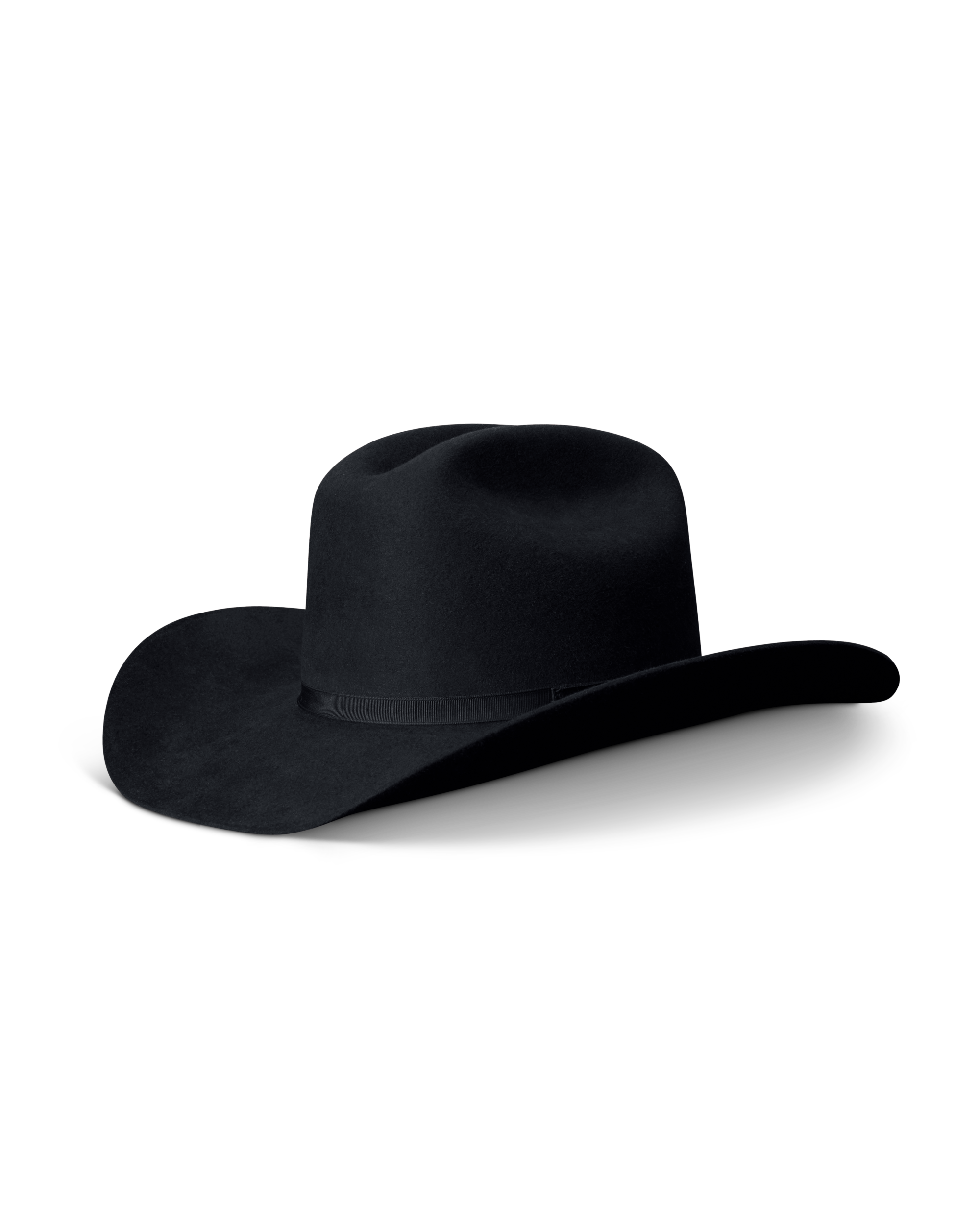 Cattleman Fur Cowboy Hat - Black Rabbit Fur