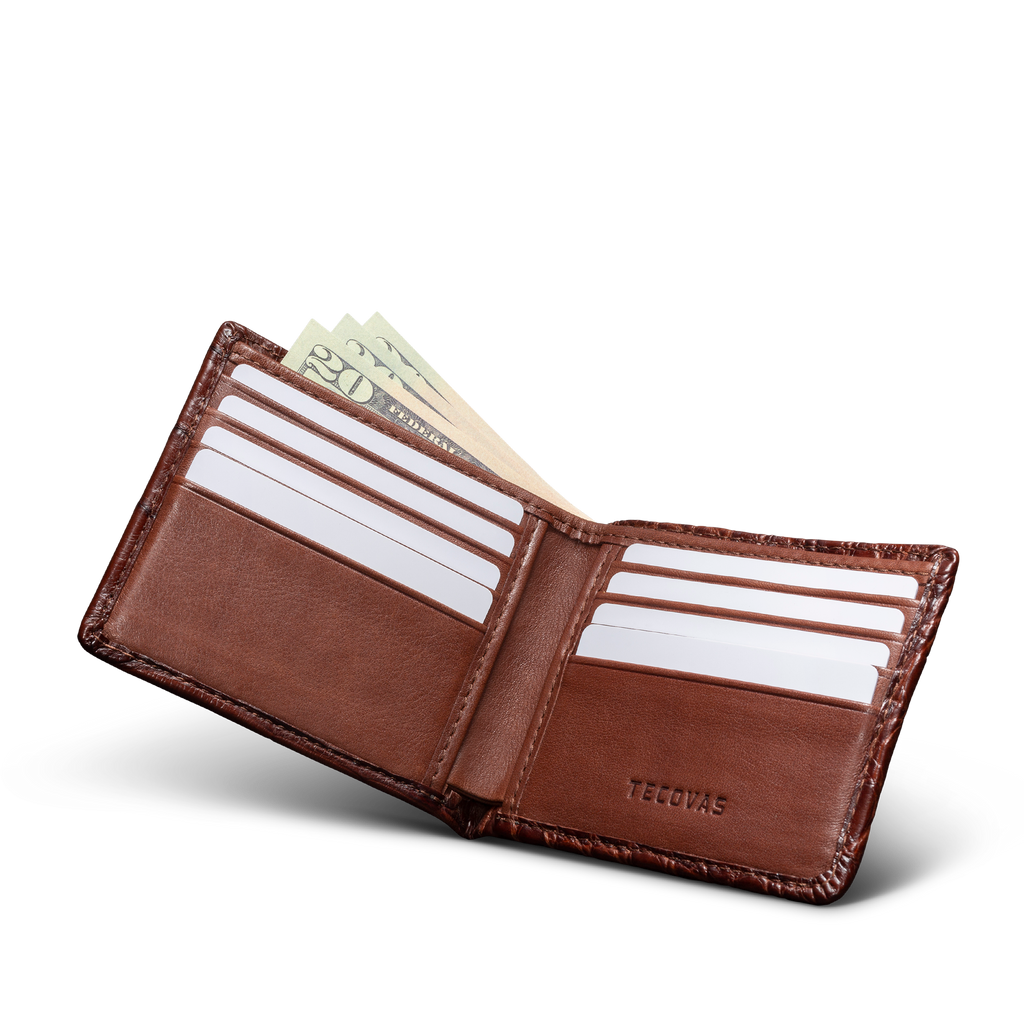 Alligator Billfold - Walnut Alligator