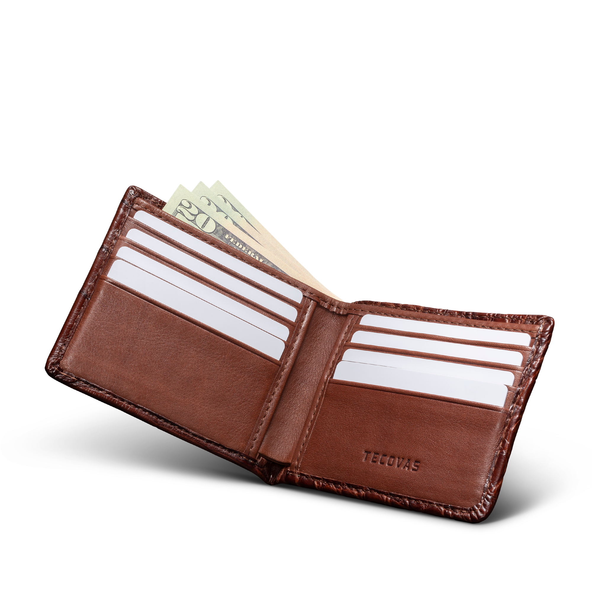 Alligator Billfold - Walnut Alligator