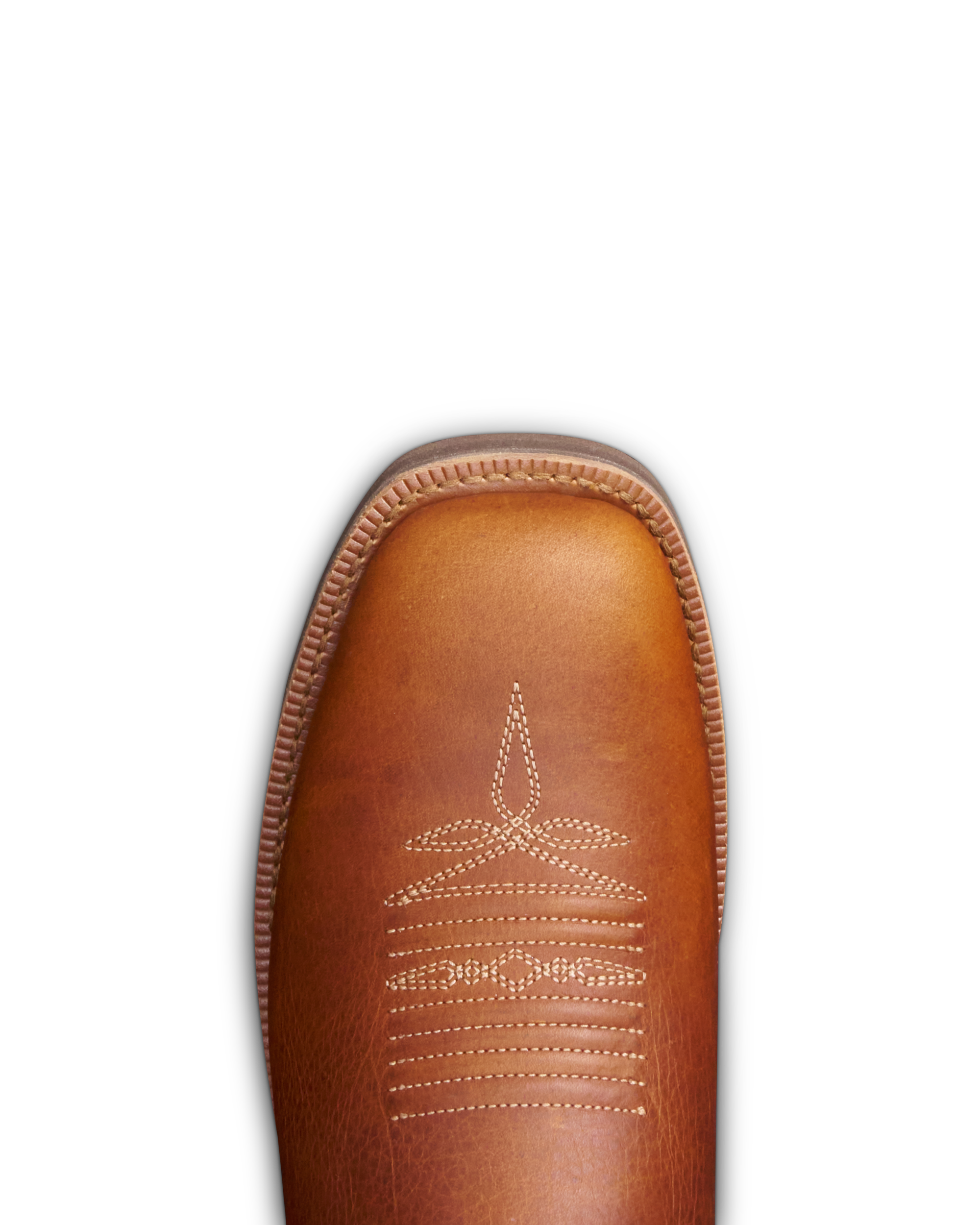 The Rugged Square Toe - Saddle Cowhide