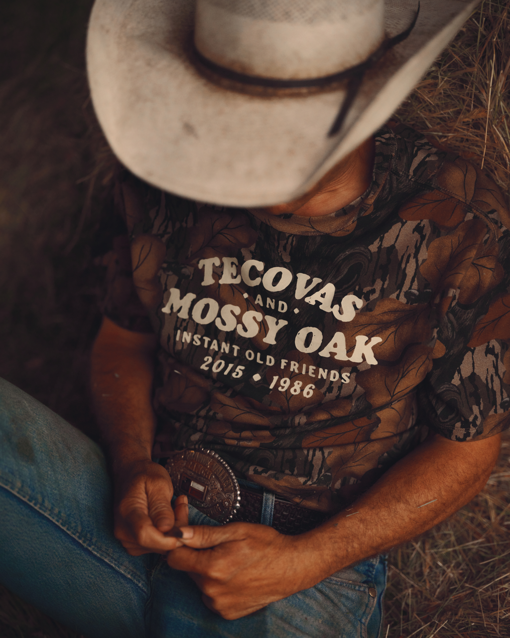 Men's Tecovas x Mossy Oak Fall Foliage Tee - Fall Foliage Cotton