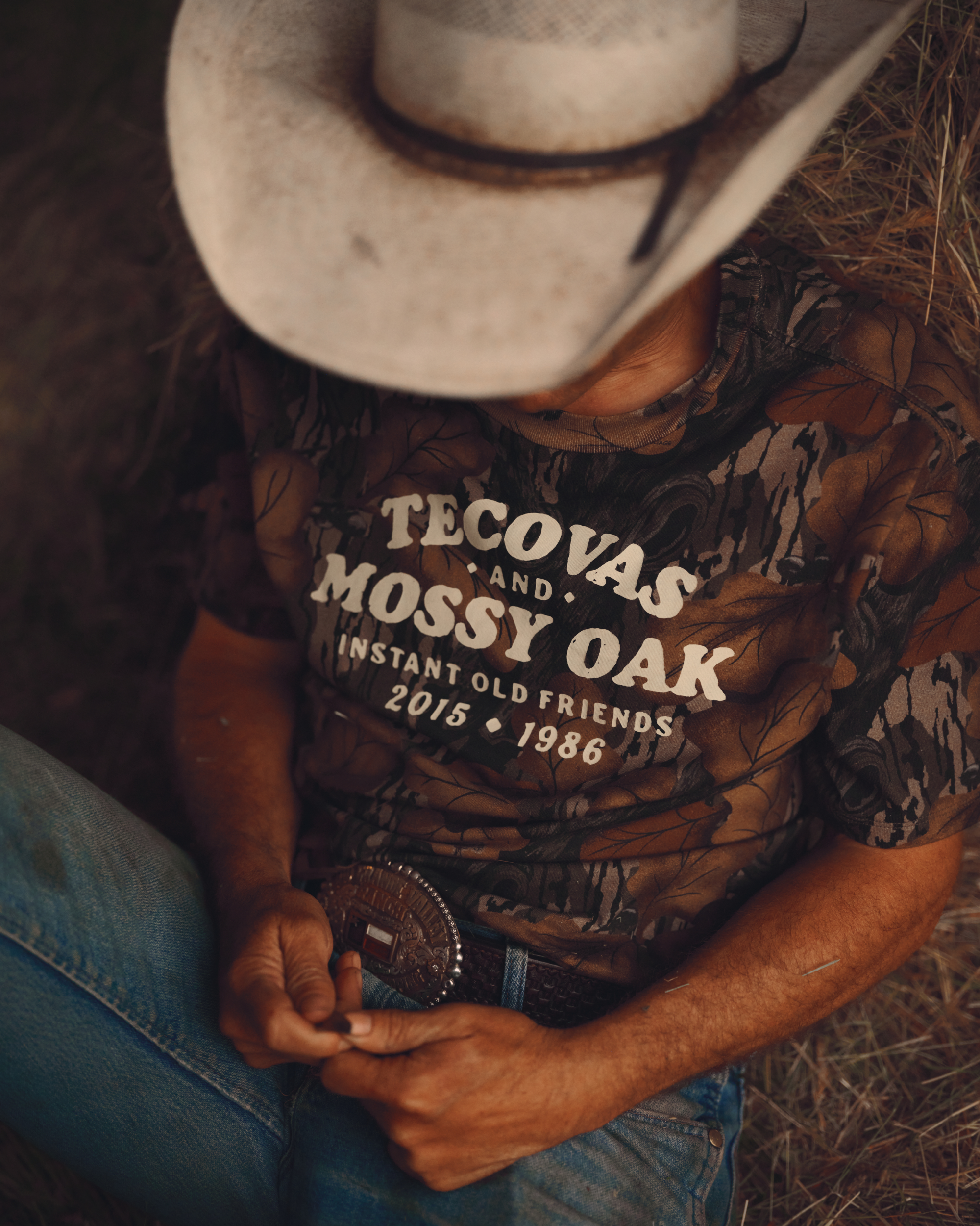 Men's Tecovas x Mossy Oak Fall Foliage Tee - Fall Foliage Cotton