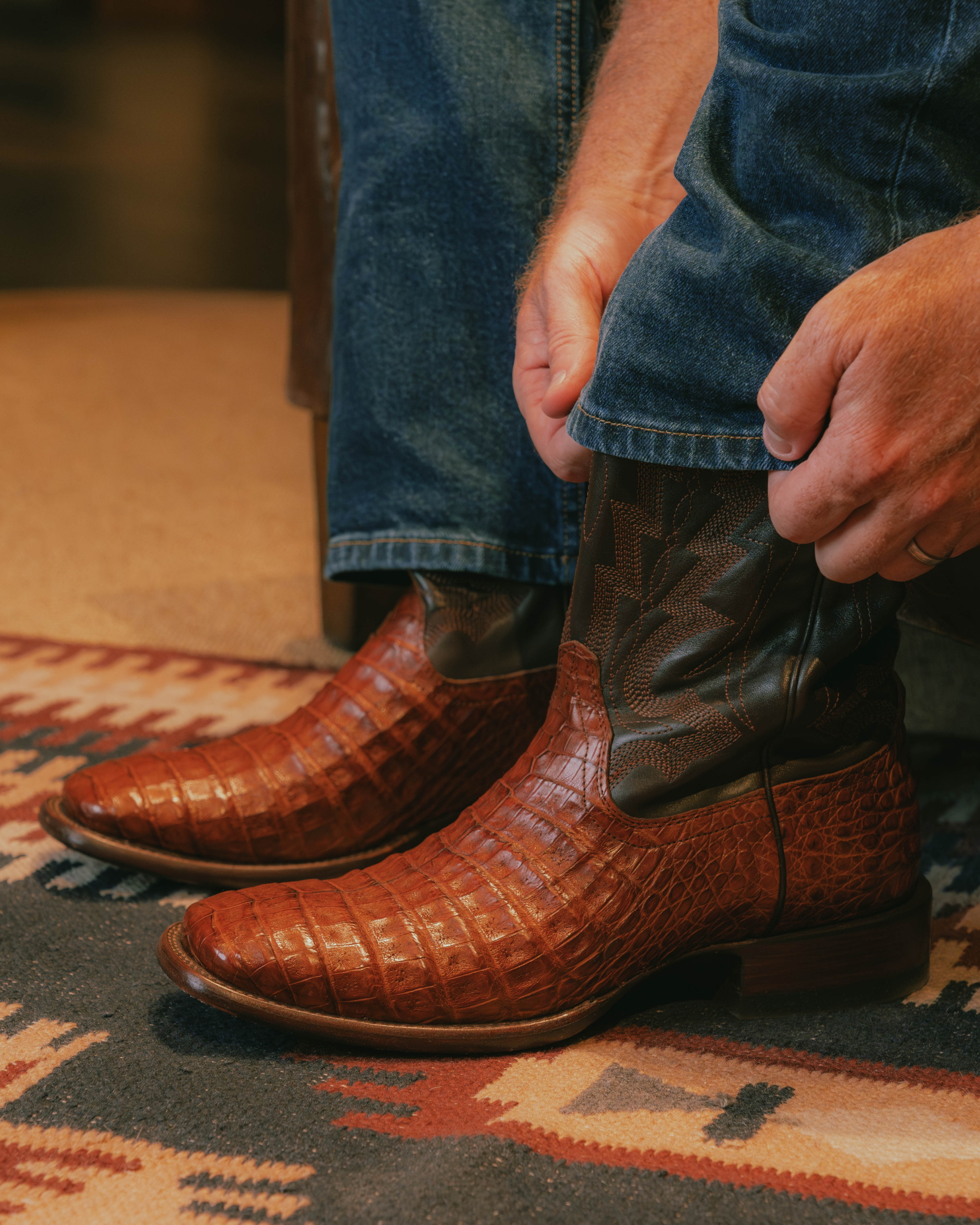 The William - Dark Pecan Caiman