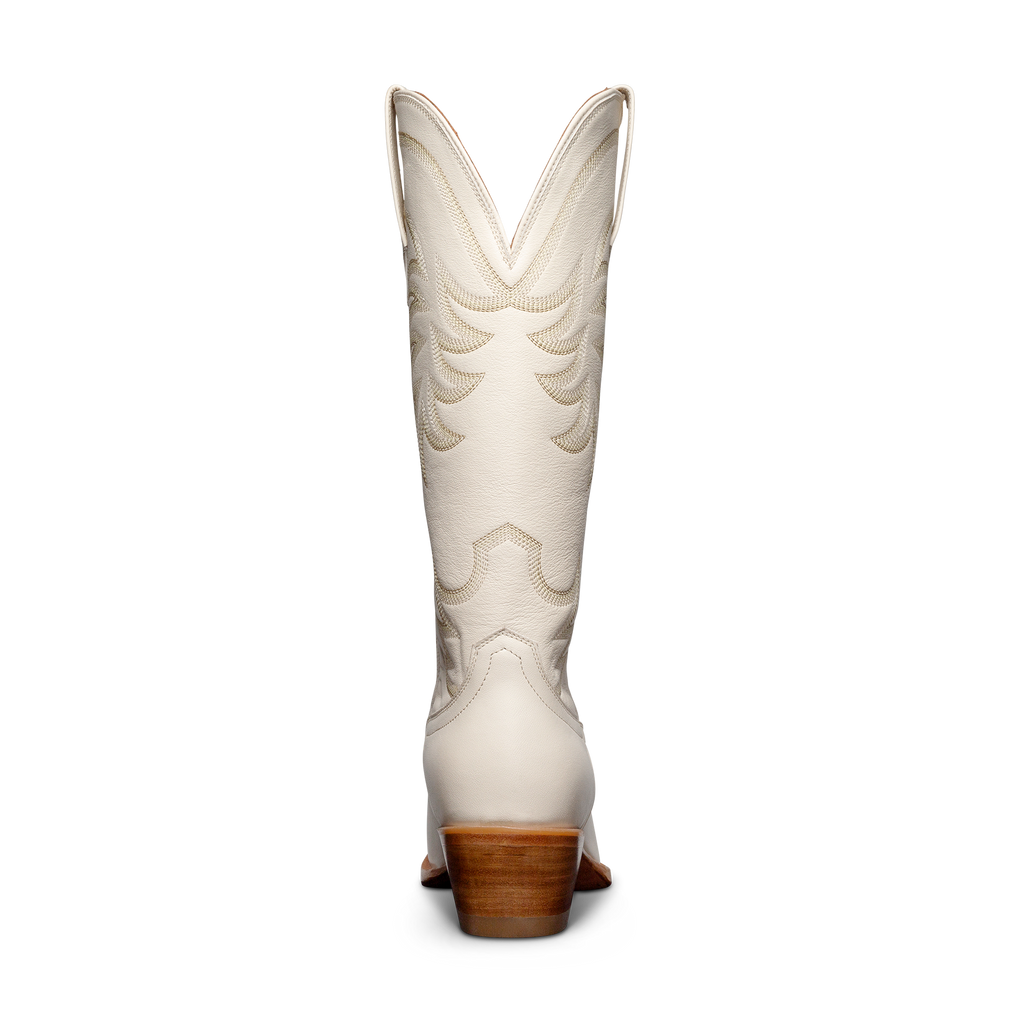 The Annie Wide Calf - Bone Cowhide