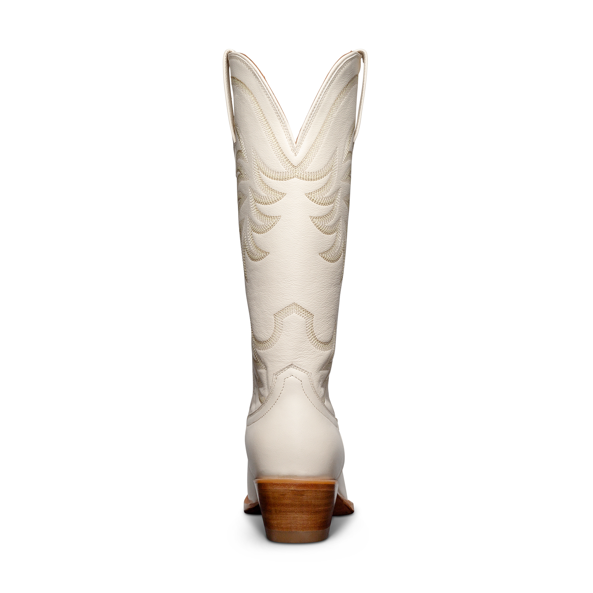 The Annie Wide Calf - Bone Cowhide