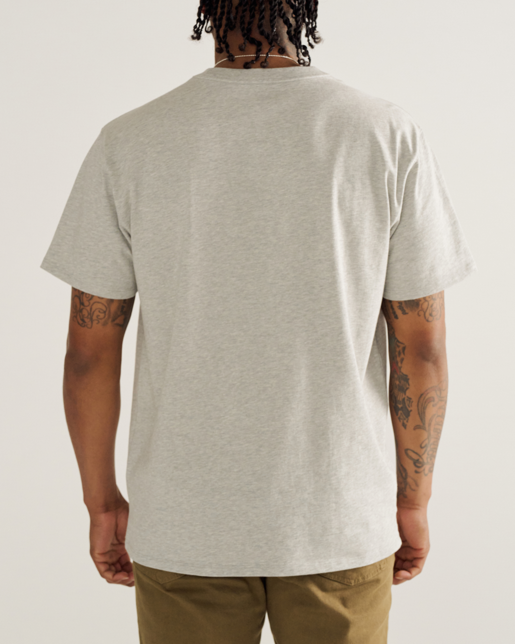 Men's Standard Issue Pocket Tee - Gray Heather Cotton