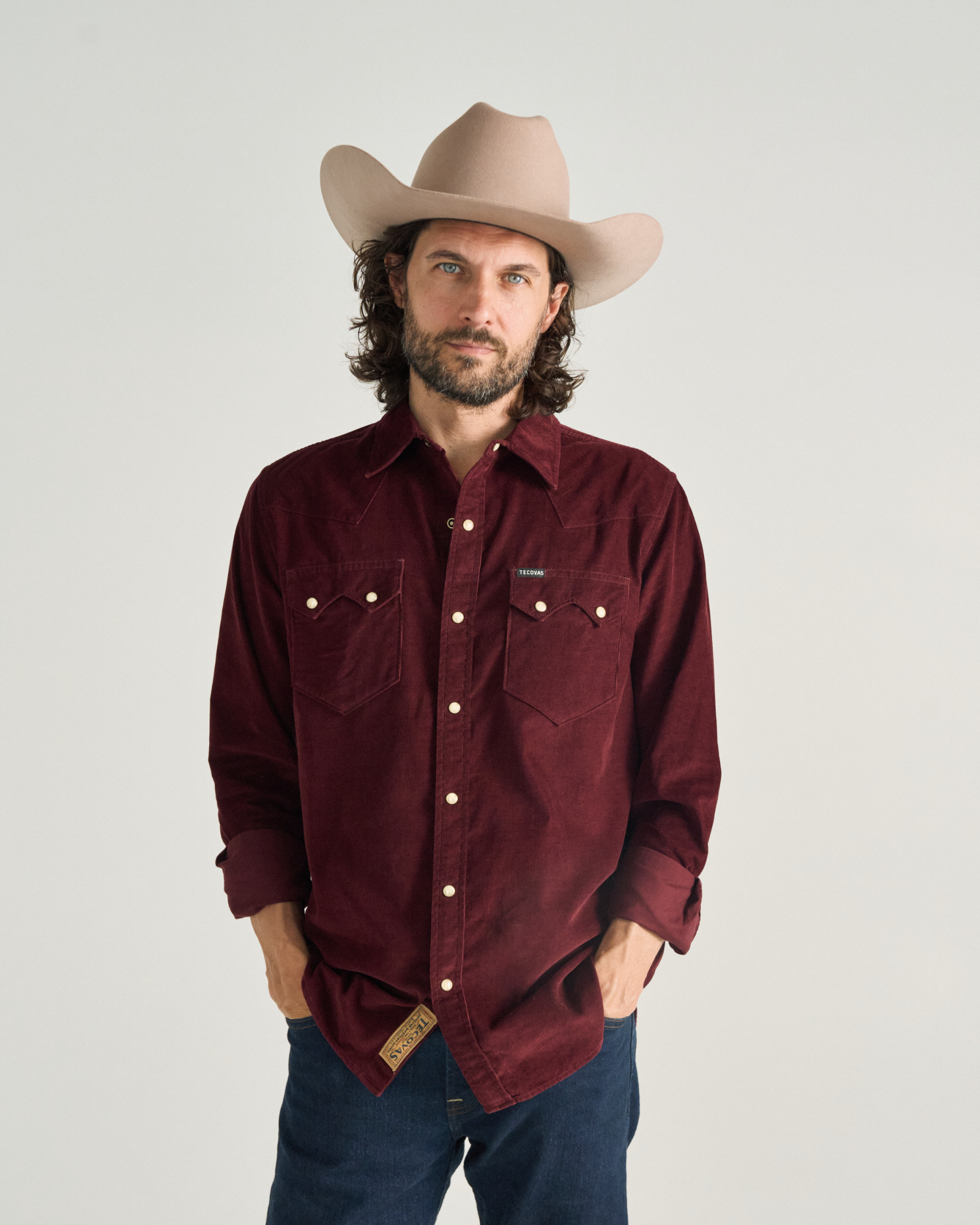 Men's Long Sleeve Texas Weight Corduroy Pearl Snap - Port Corduroy