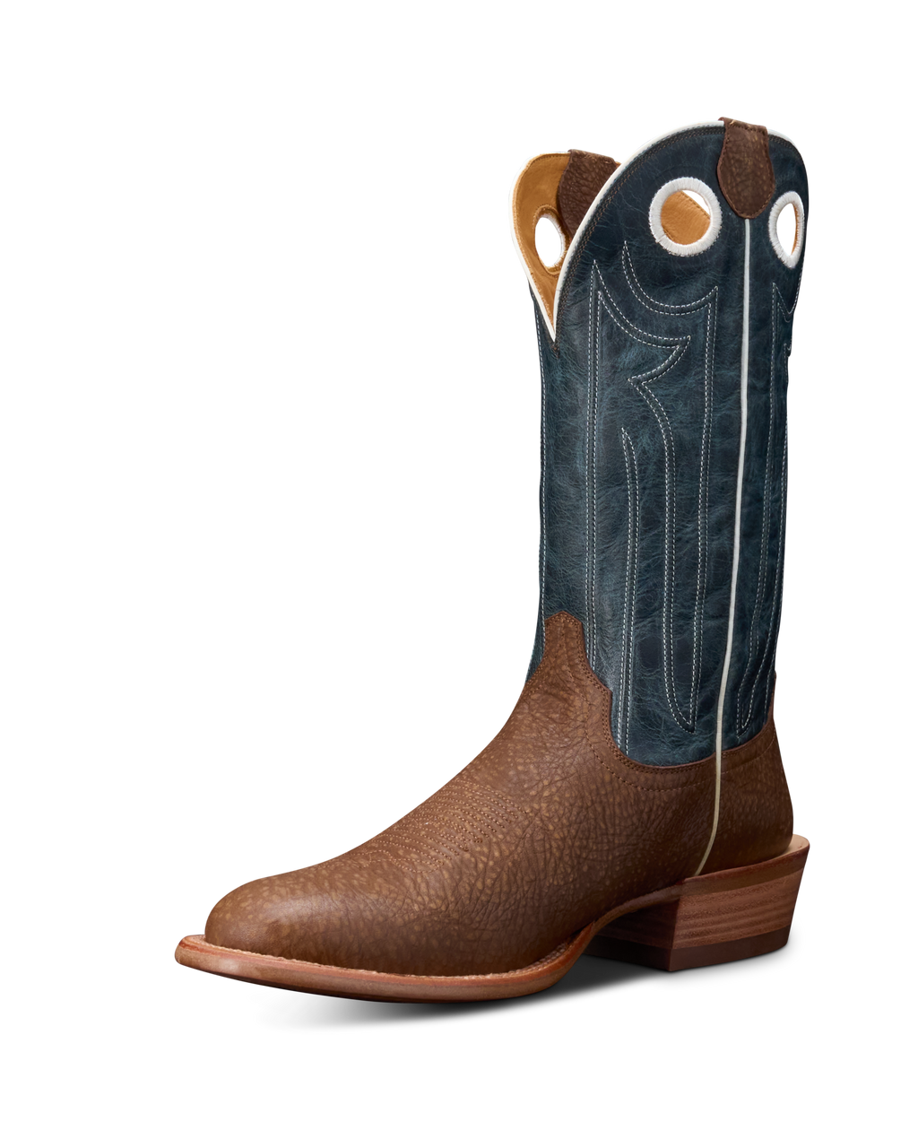 The Prescott - Chestnut Blue Bullhide