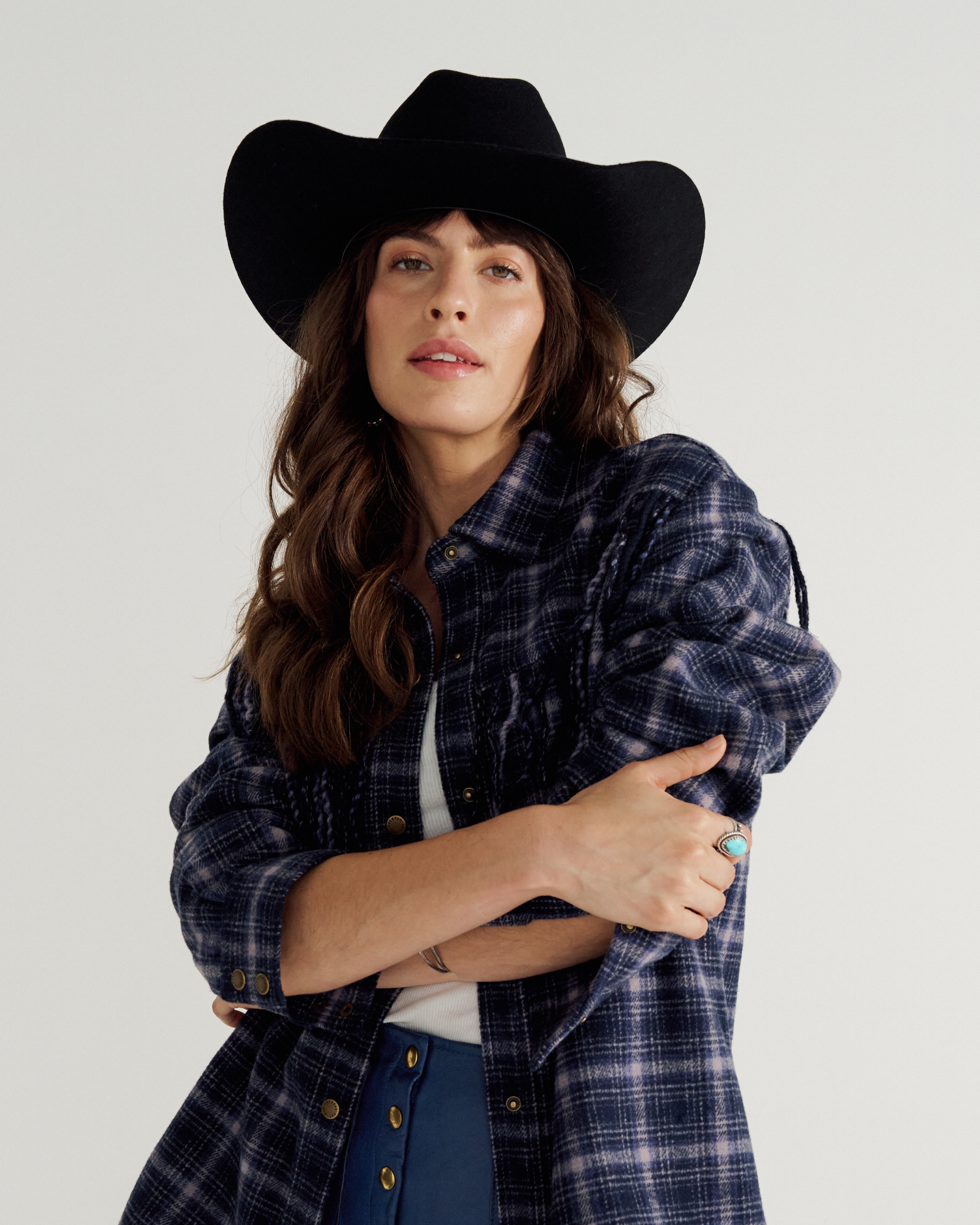 Cattleman Wool Cowboy Hat - Black Wool