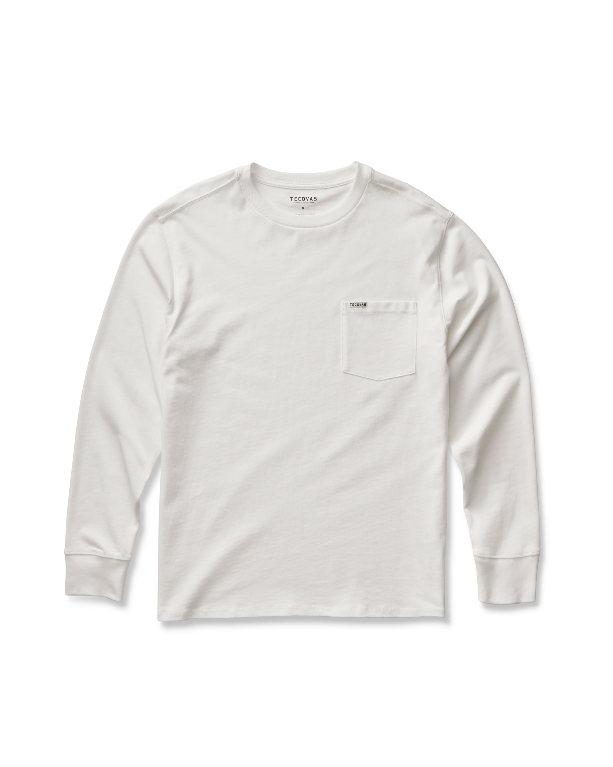 Men's Long Sleeve Standard Issue Pocket Tee - Bone Cotton