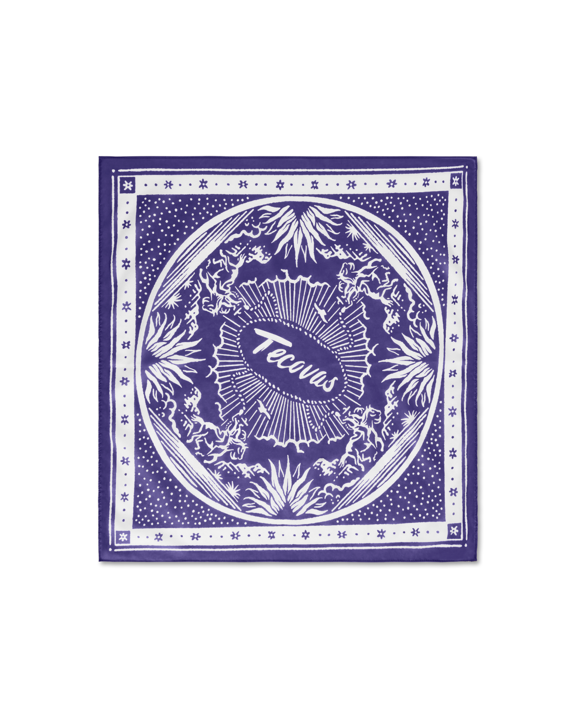 Gameday Bandana - Purple Cotton