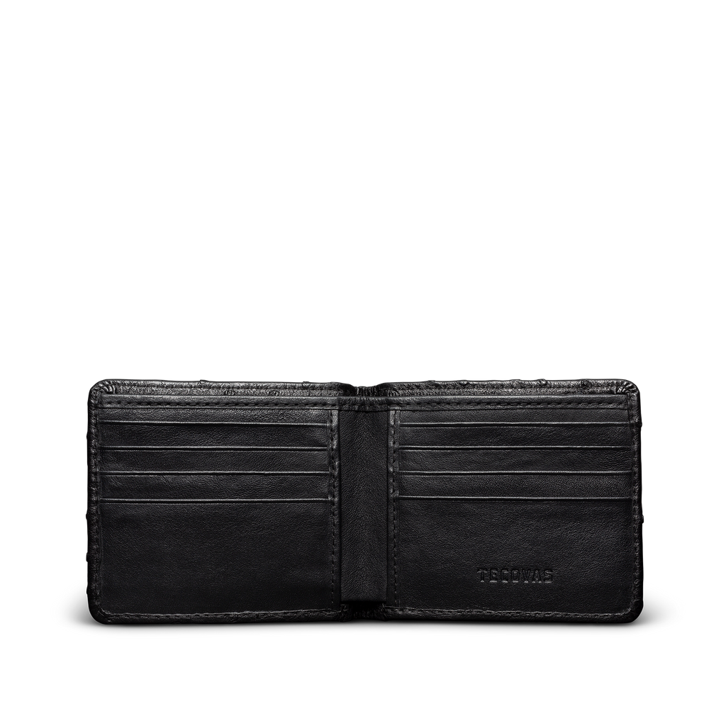 Ostrich Billfold - Midnight Ostrich