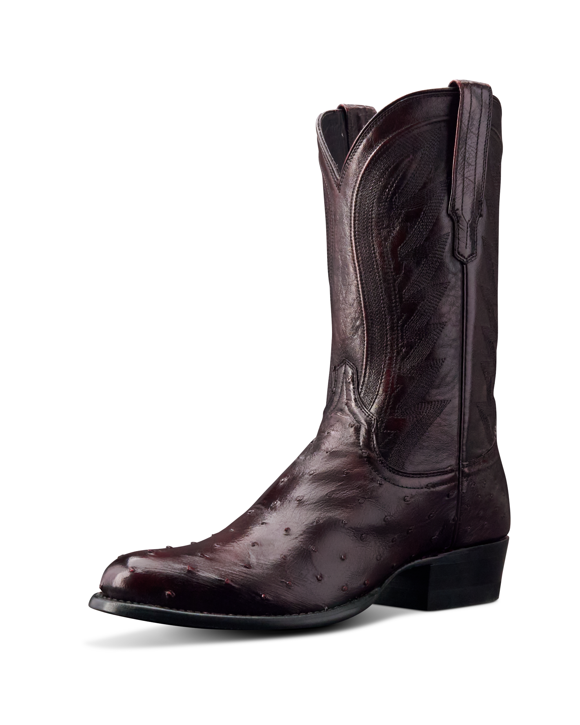 The Wyatt - Black Cherry Ostrich