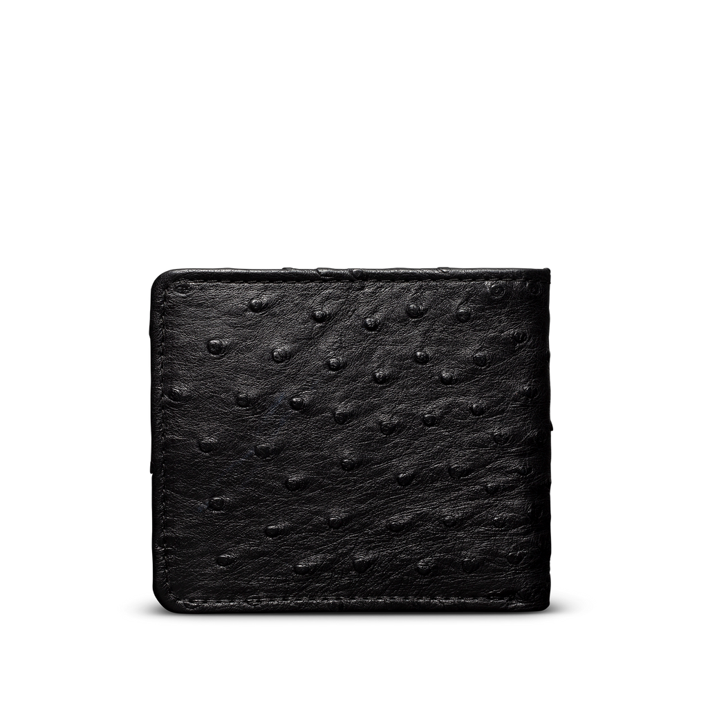 Ostrich Billfold - Midnight Ostrich