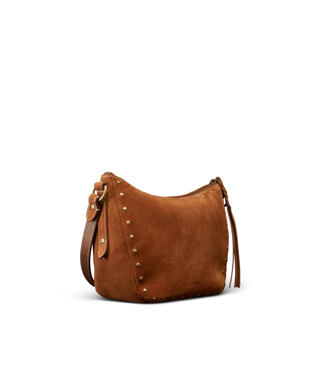 Slouchy Shoulder Bag - Saddle Suede