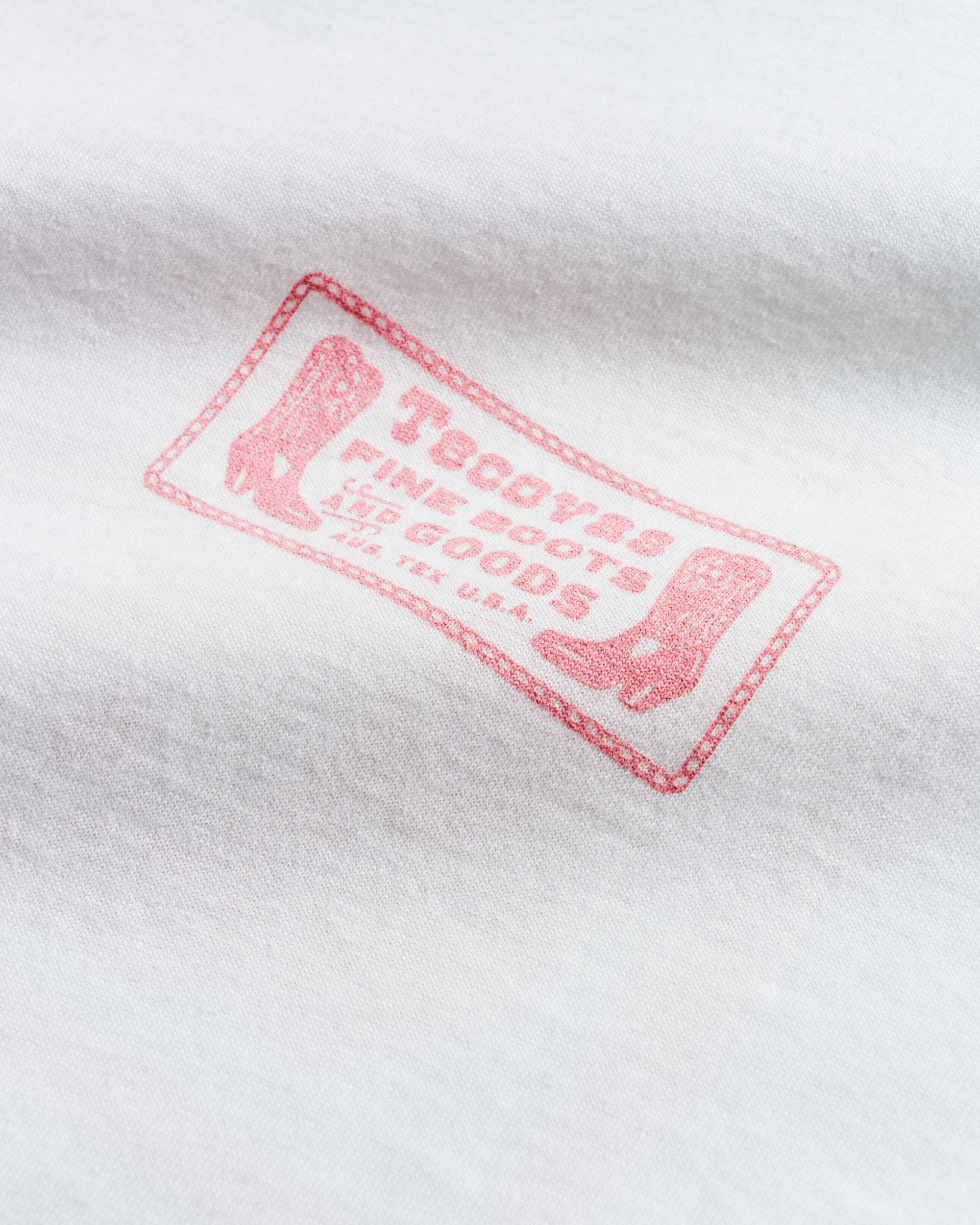 Women's Fine Boots Tee - Bone Pink Pima Cotton