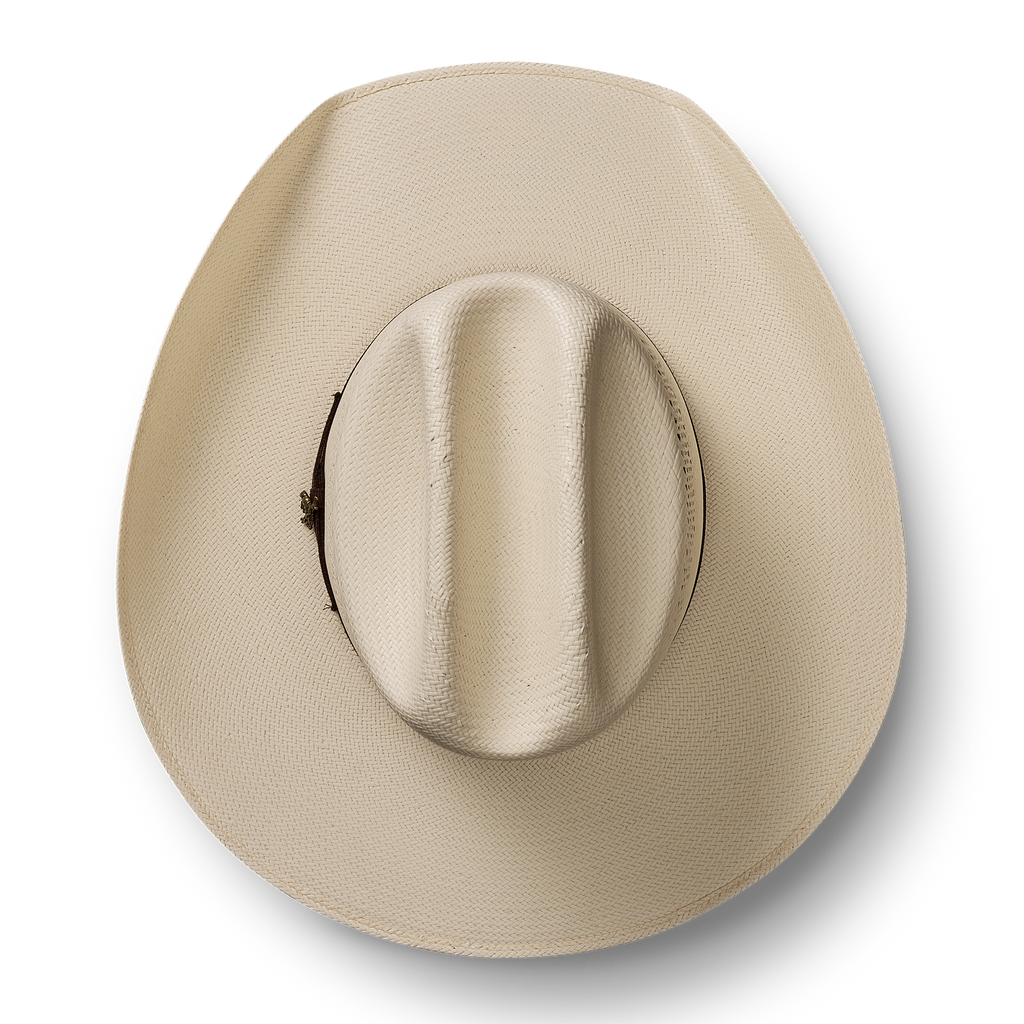 Cattleman Straw Cowboy Hat - Natural Straw