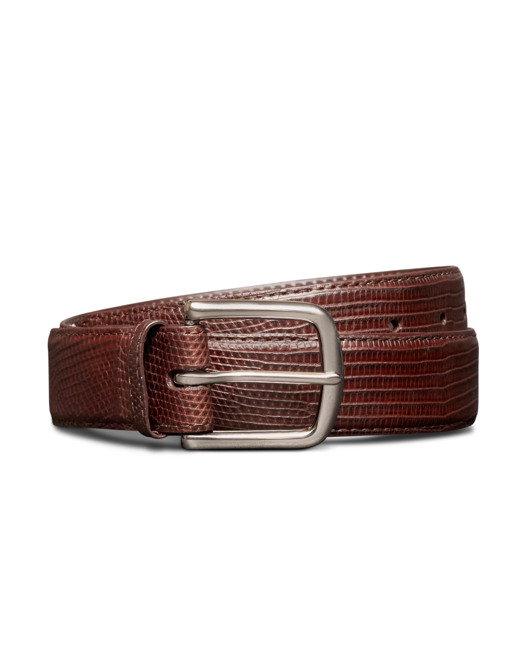 Men's Lizard Belt - Hazelnut Lizard