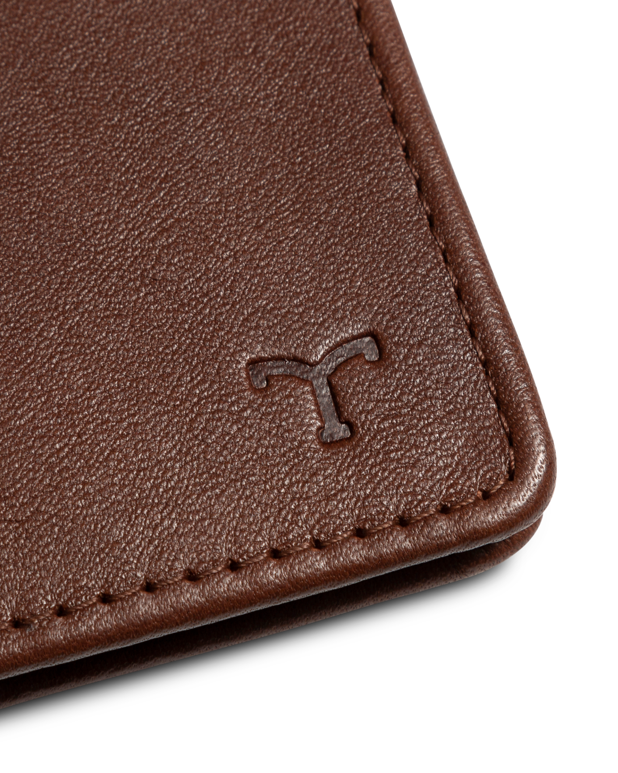 Cowhide Bifold Card Case - Bourbon Cowhide