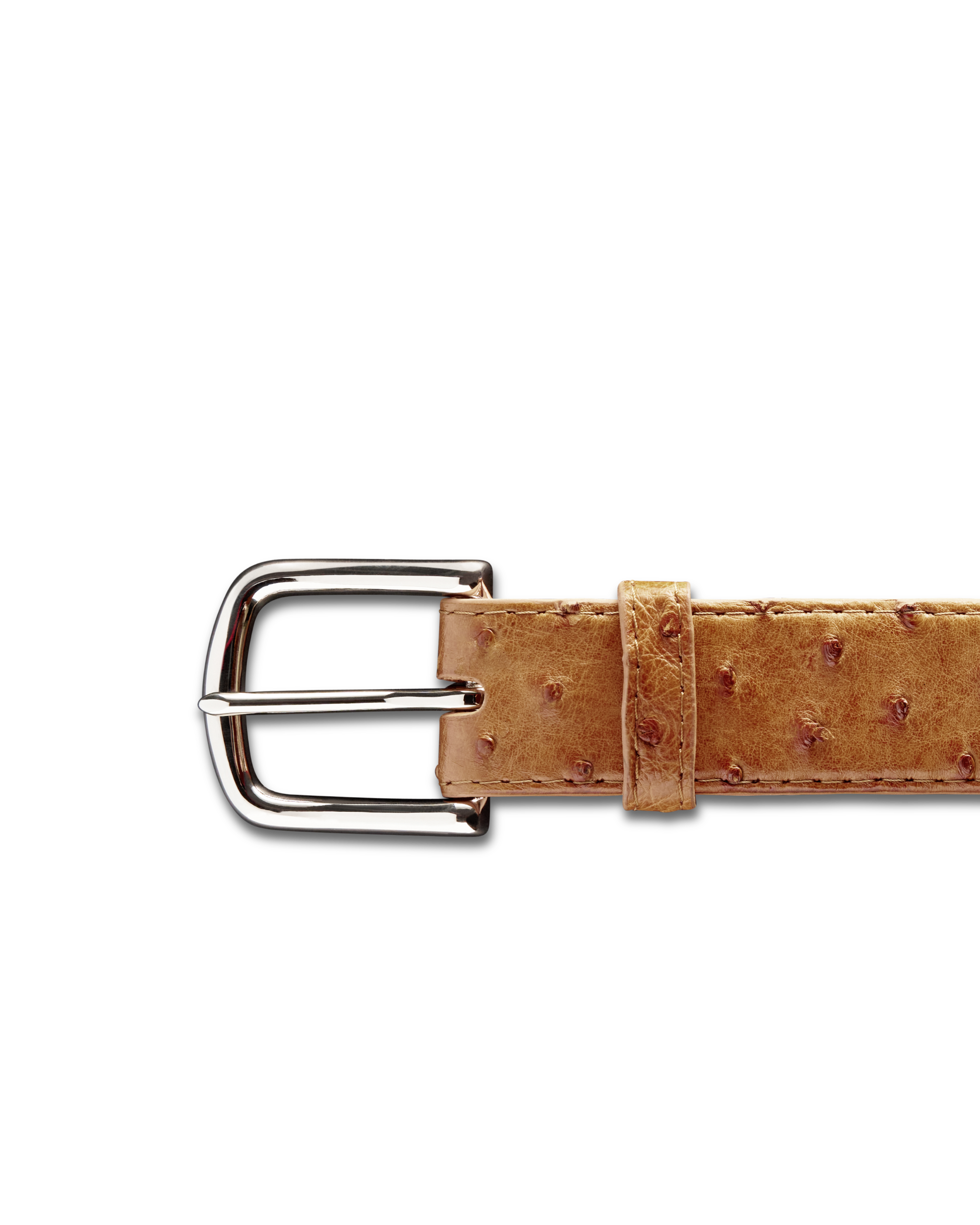Men's Ostrich Belt - Sunset Ostrich