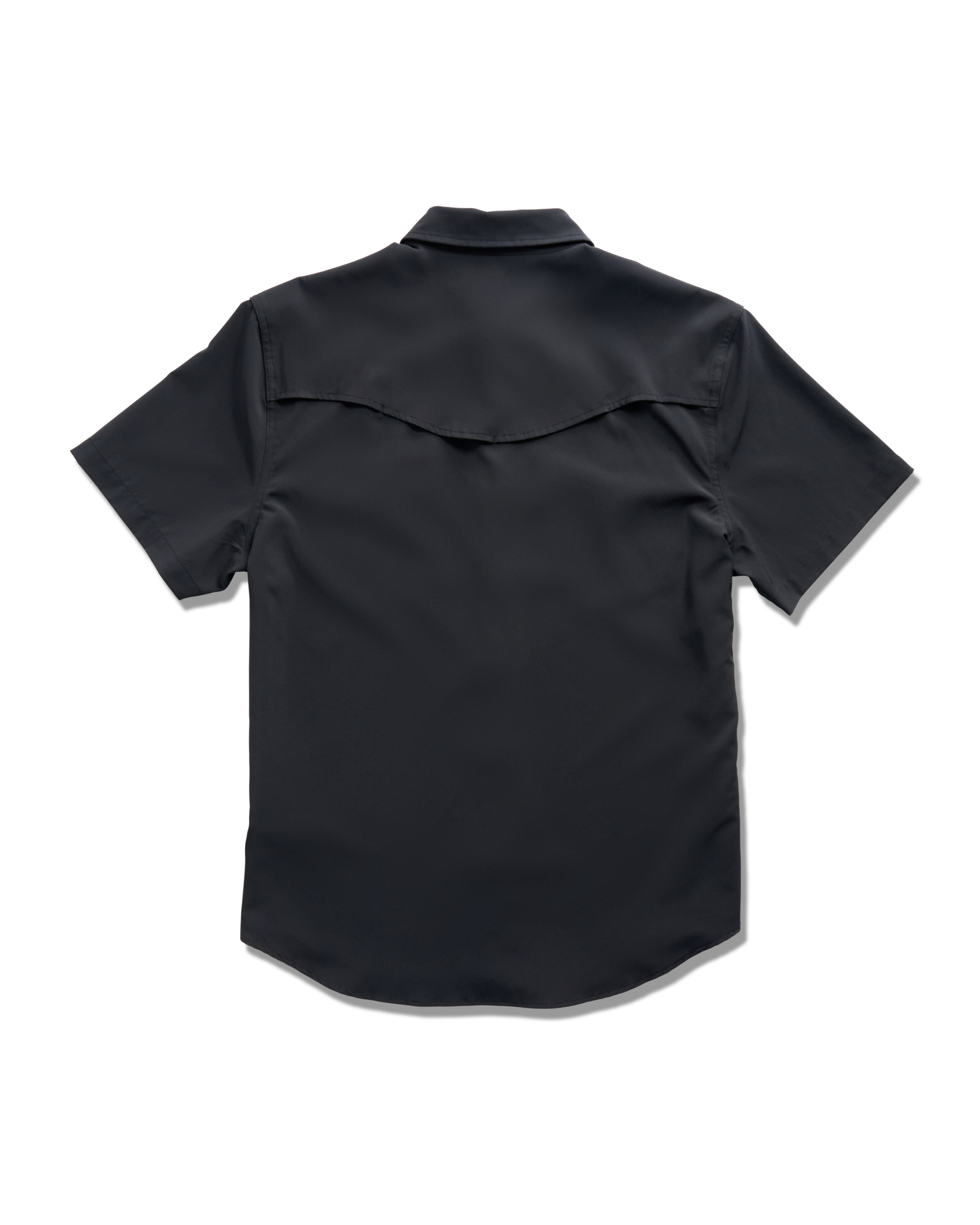 Men's Performance Short Sleeve Western Pearl Snap - Classic Fit - Black Performance