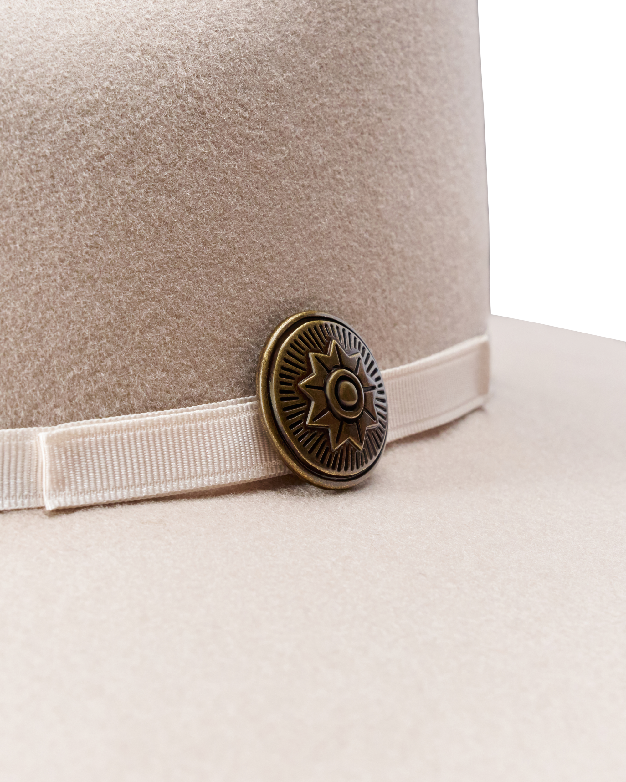 Concho Hat Pin - Antique Brass Metal