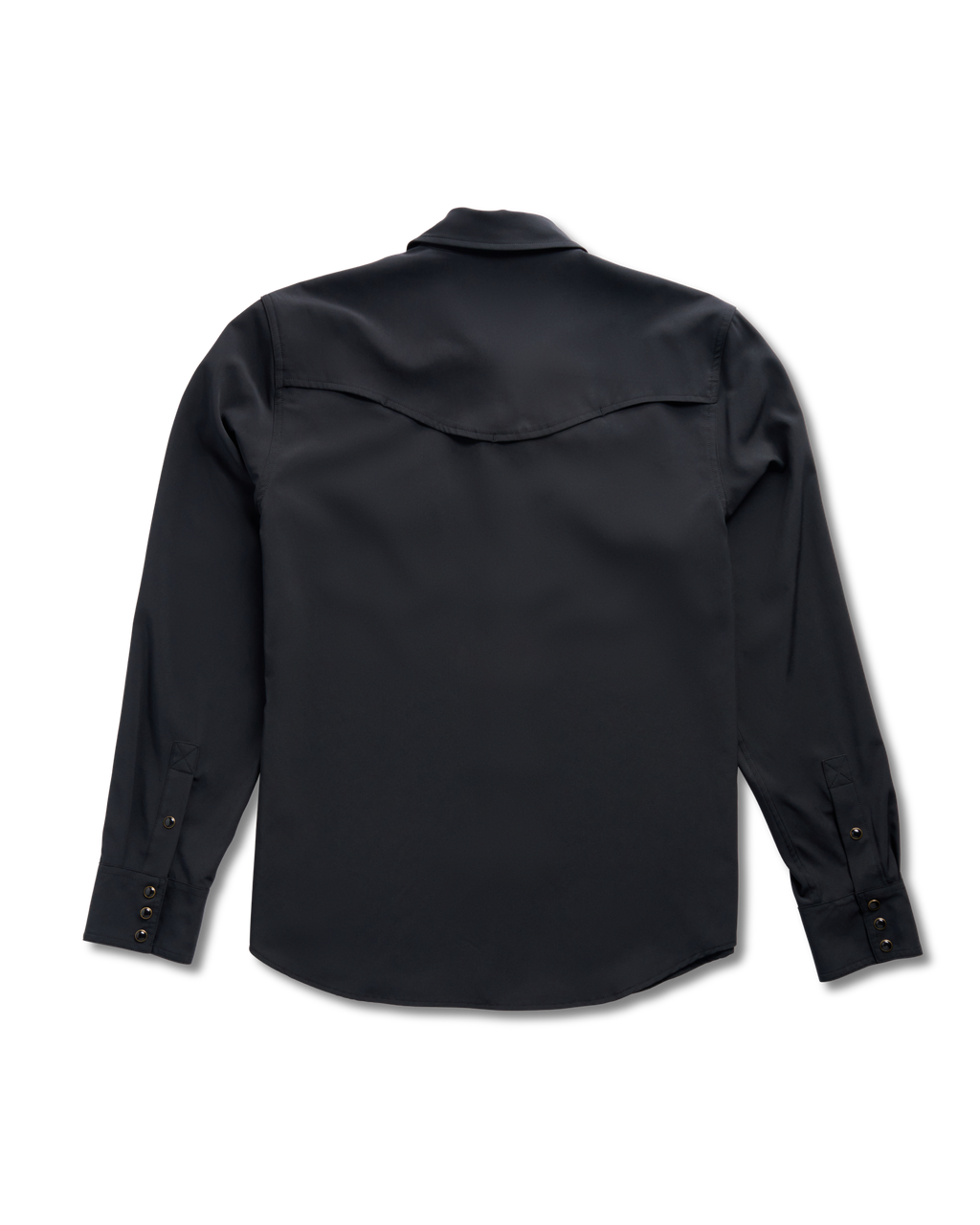 Men's Performance Long Sleeve Western Pearl Snap - Classic Fit - Black Performance