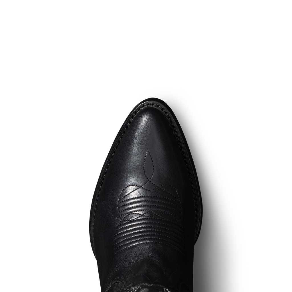 The Abby Wide Calf - Midnight Cowhide