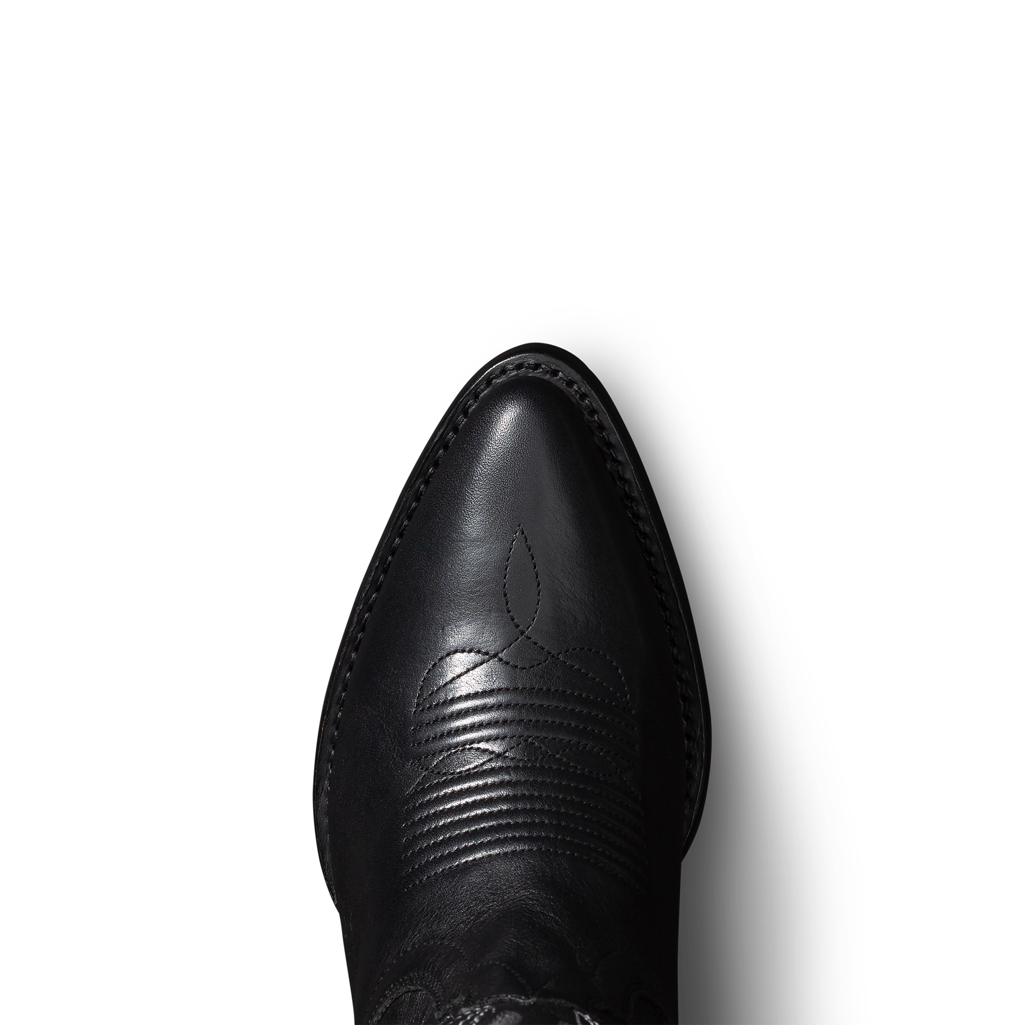 The Abby Wide Calf - Midnight Cowhide