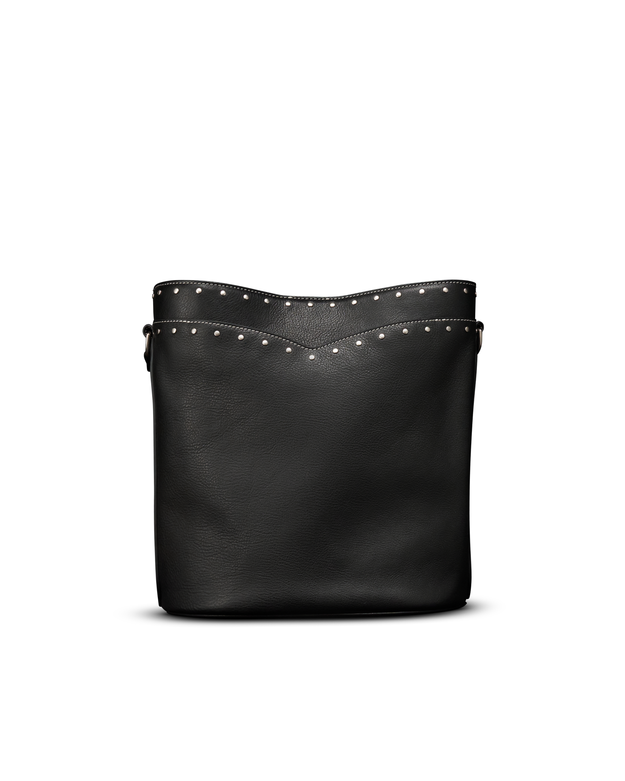Cowhide Bucket Bag - Black Cowhide