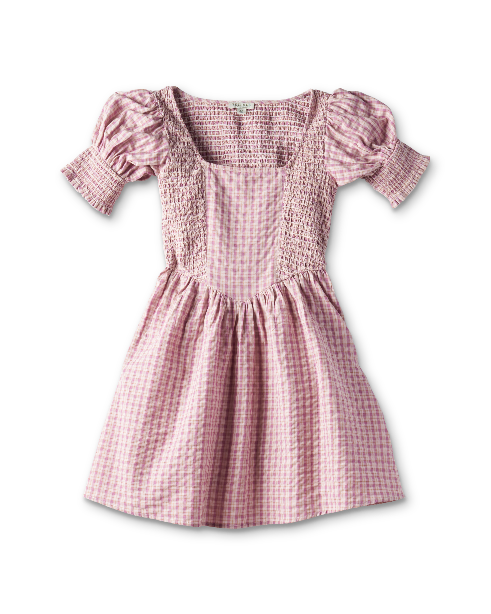 Women's Mini Dress - Purple Cotton
