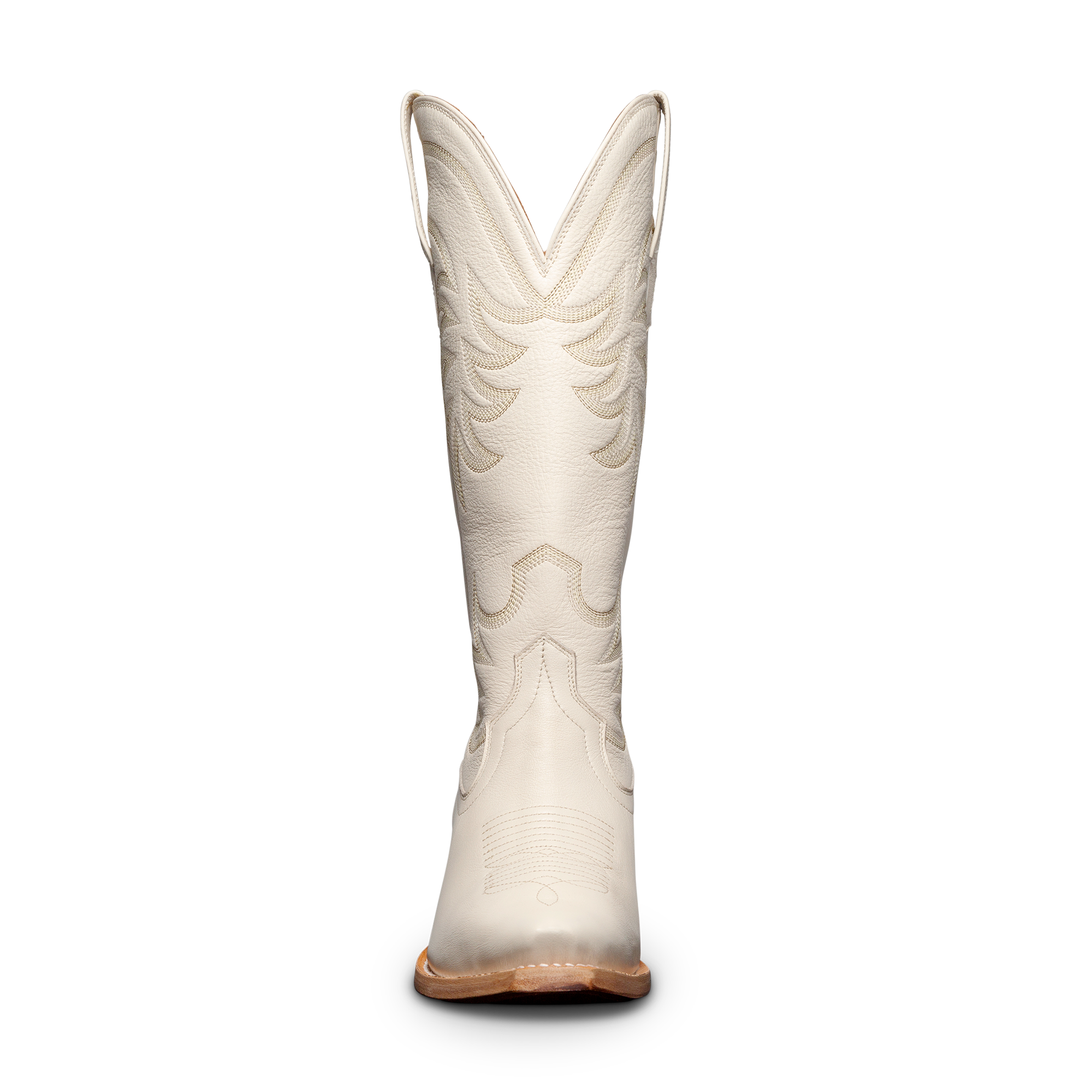 The Annie Wide Calf - Bone Cowhide