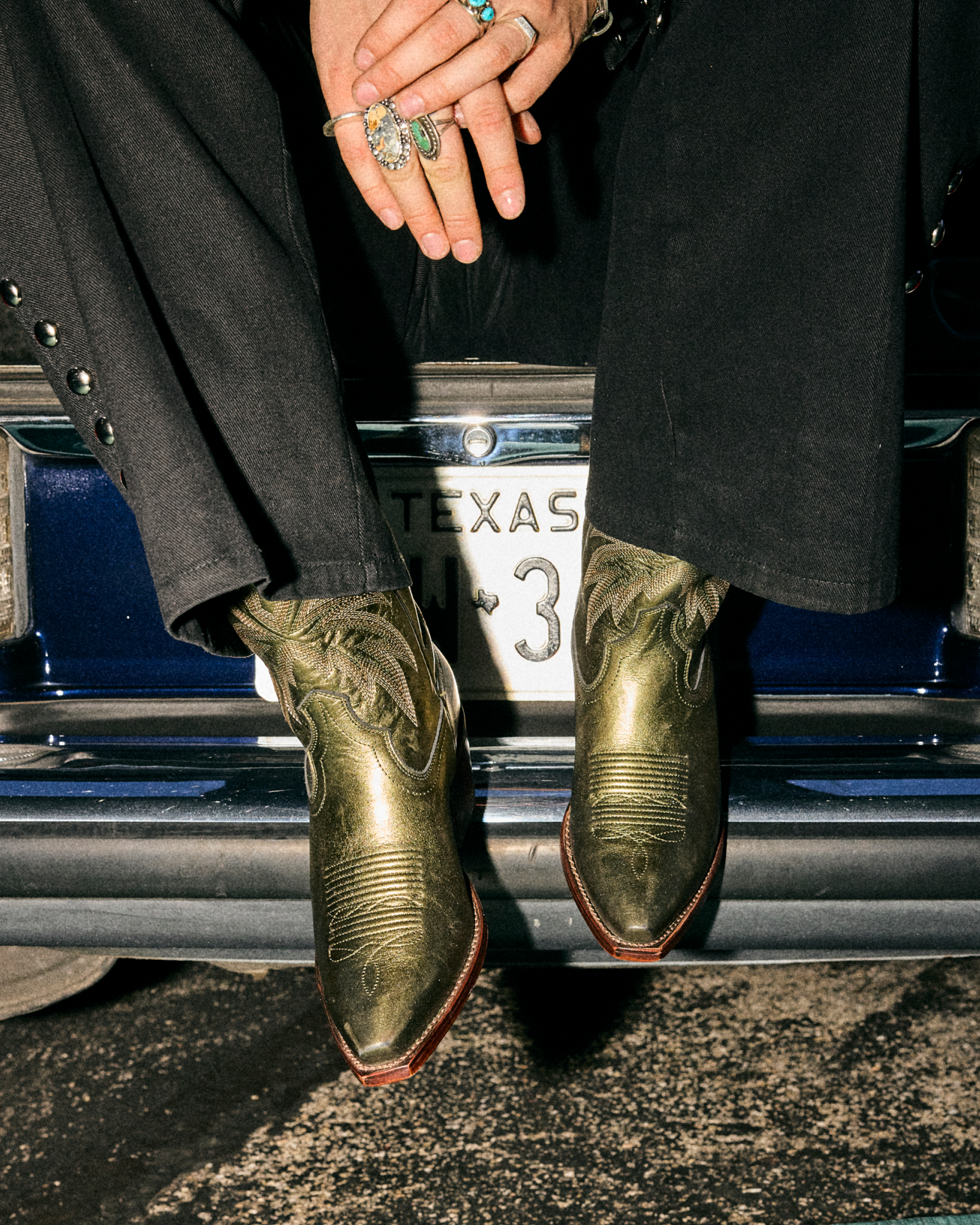 The Sadie - Olive Cowhide