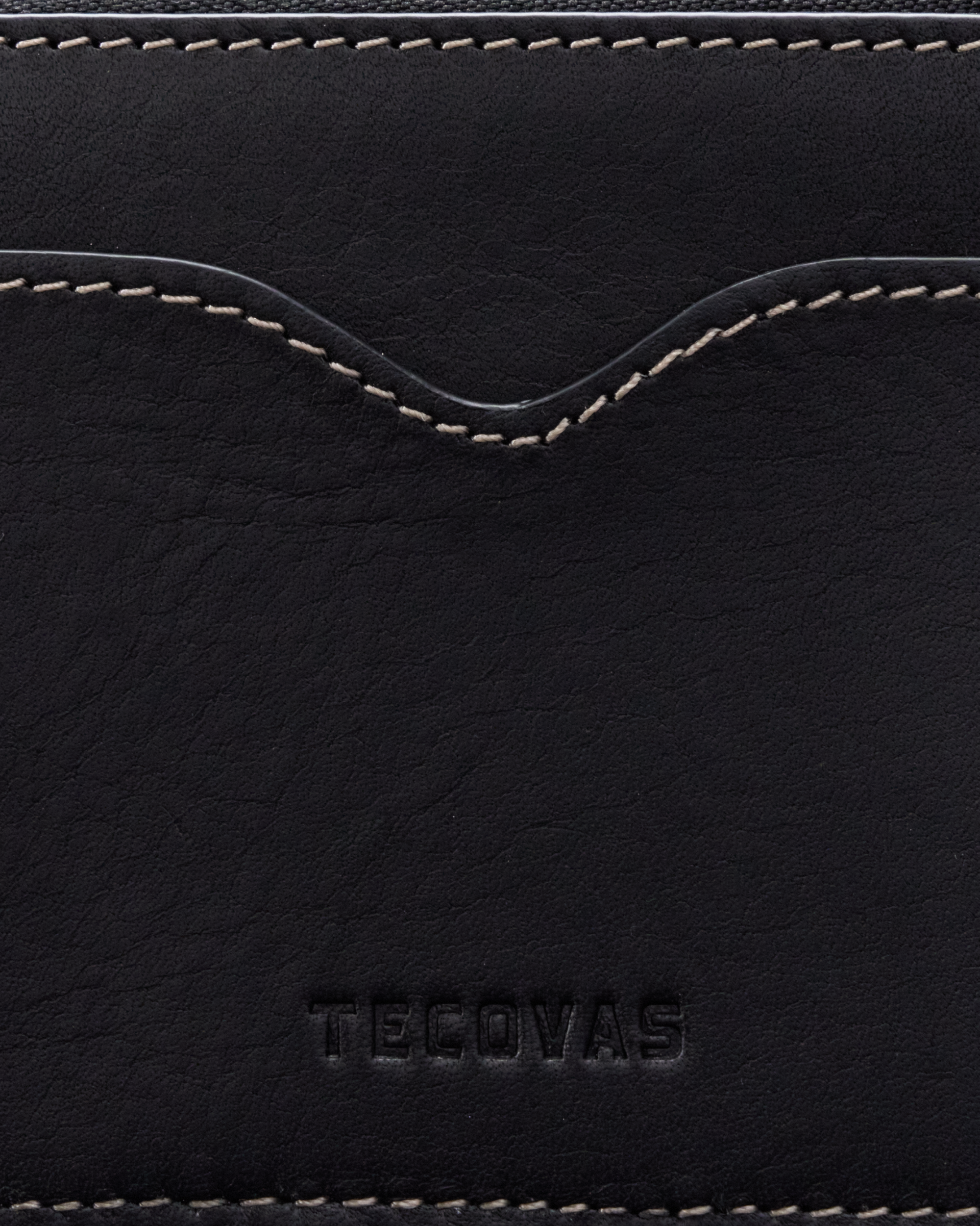 Women's Sierra Zip Wristlet - Black Cowhide