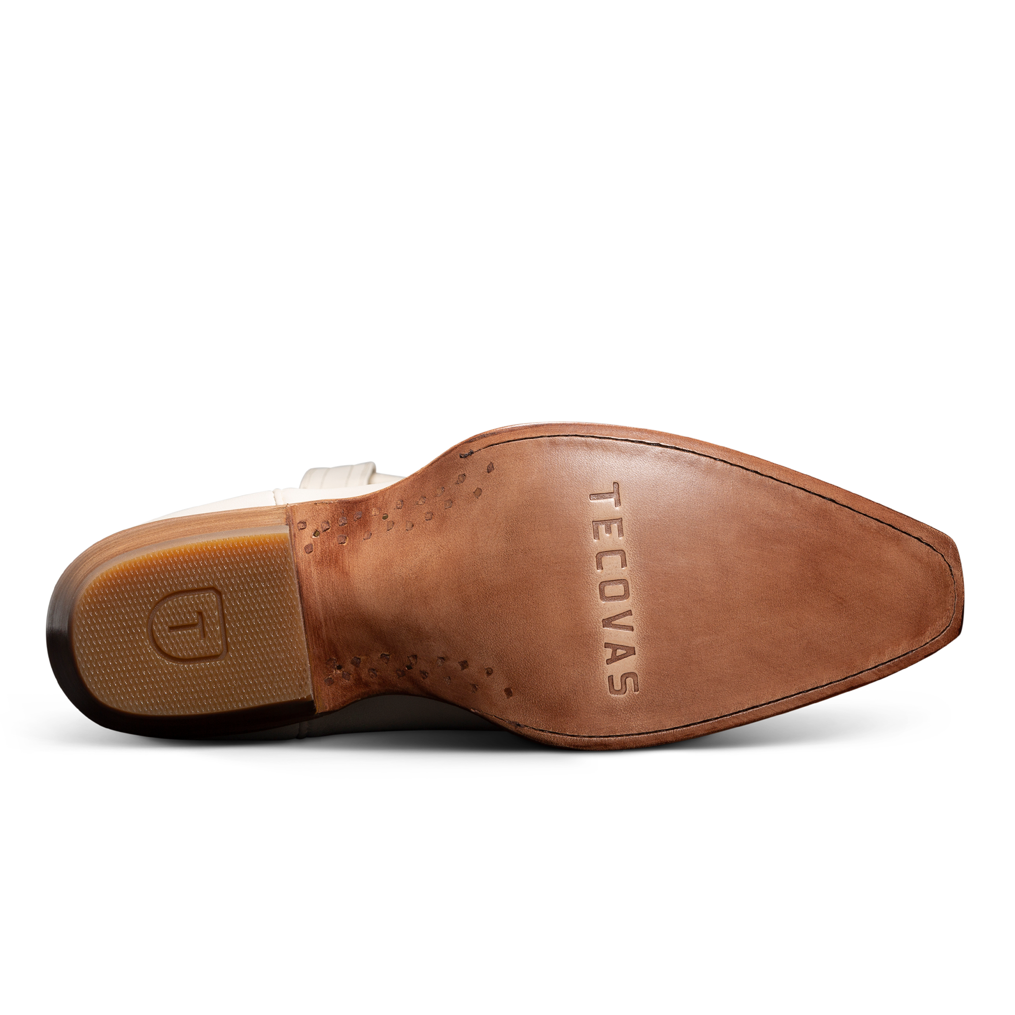 The Annie Wide Calf - Bone Cowhide